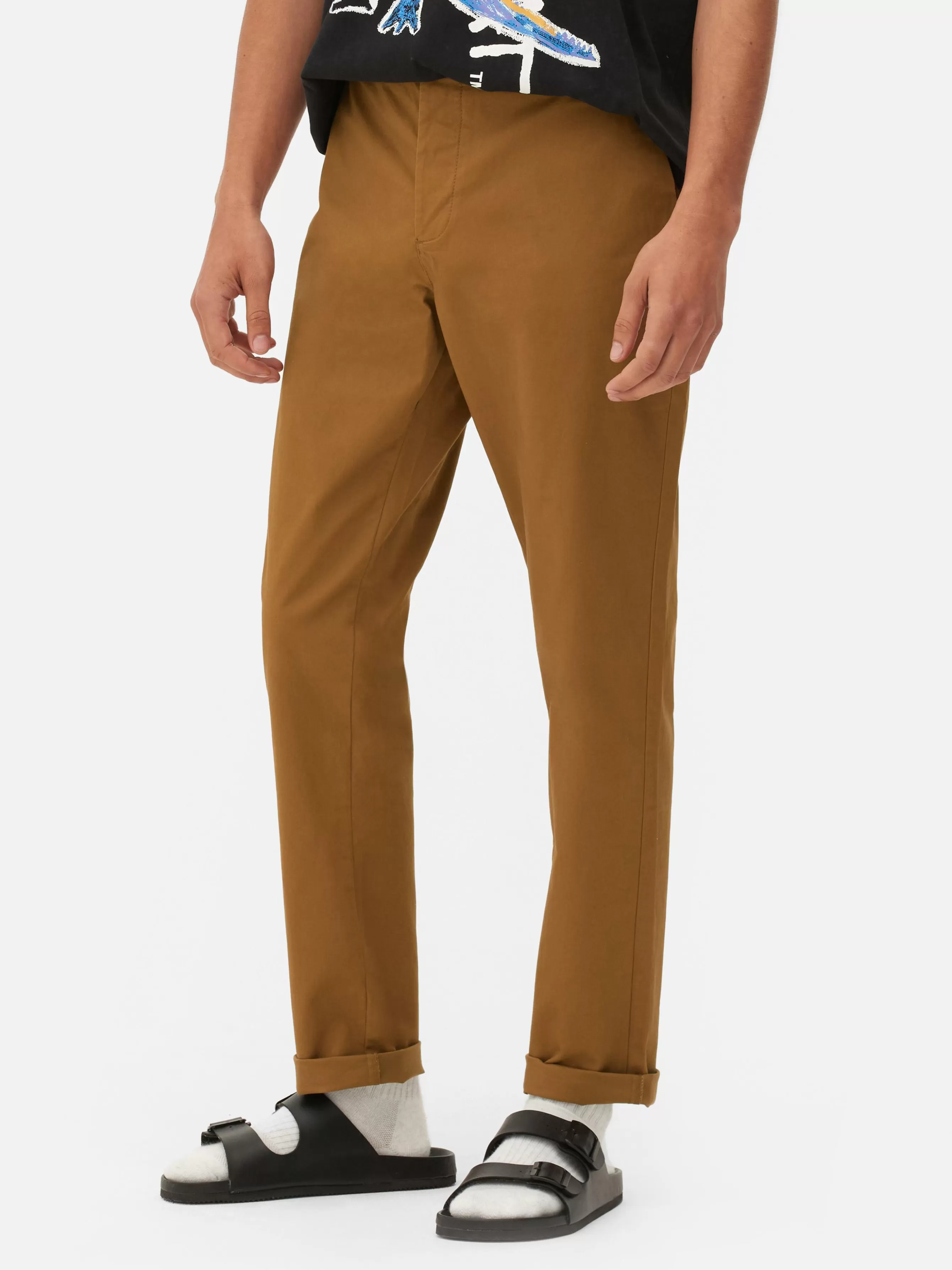 Primark Calças Chino Elásticas Corte Justo