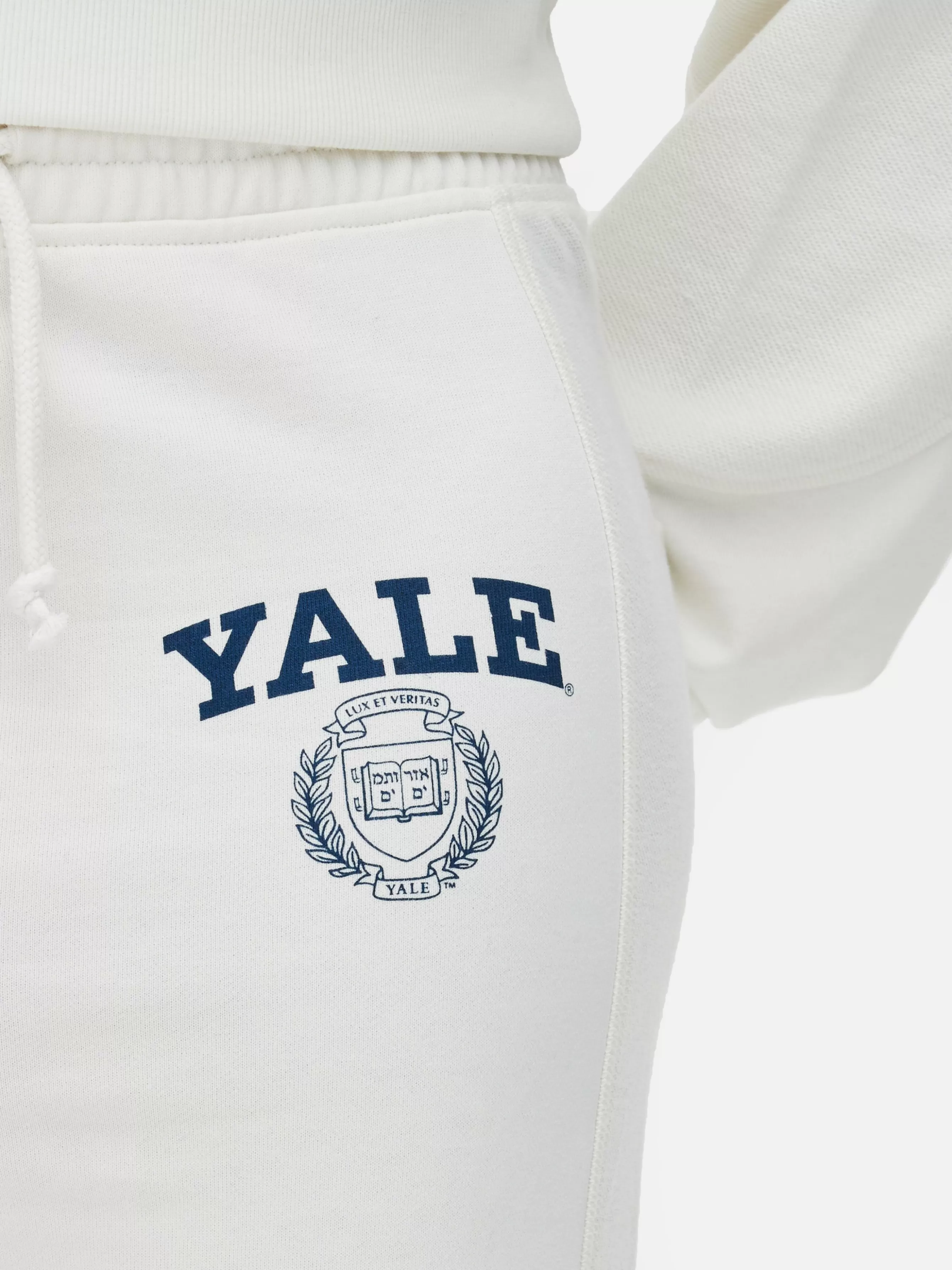 MULHER Primark Calças Treino Conj. Coordenado Cordão Gráficas Yale