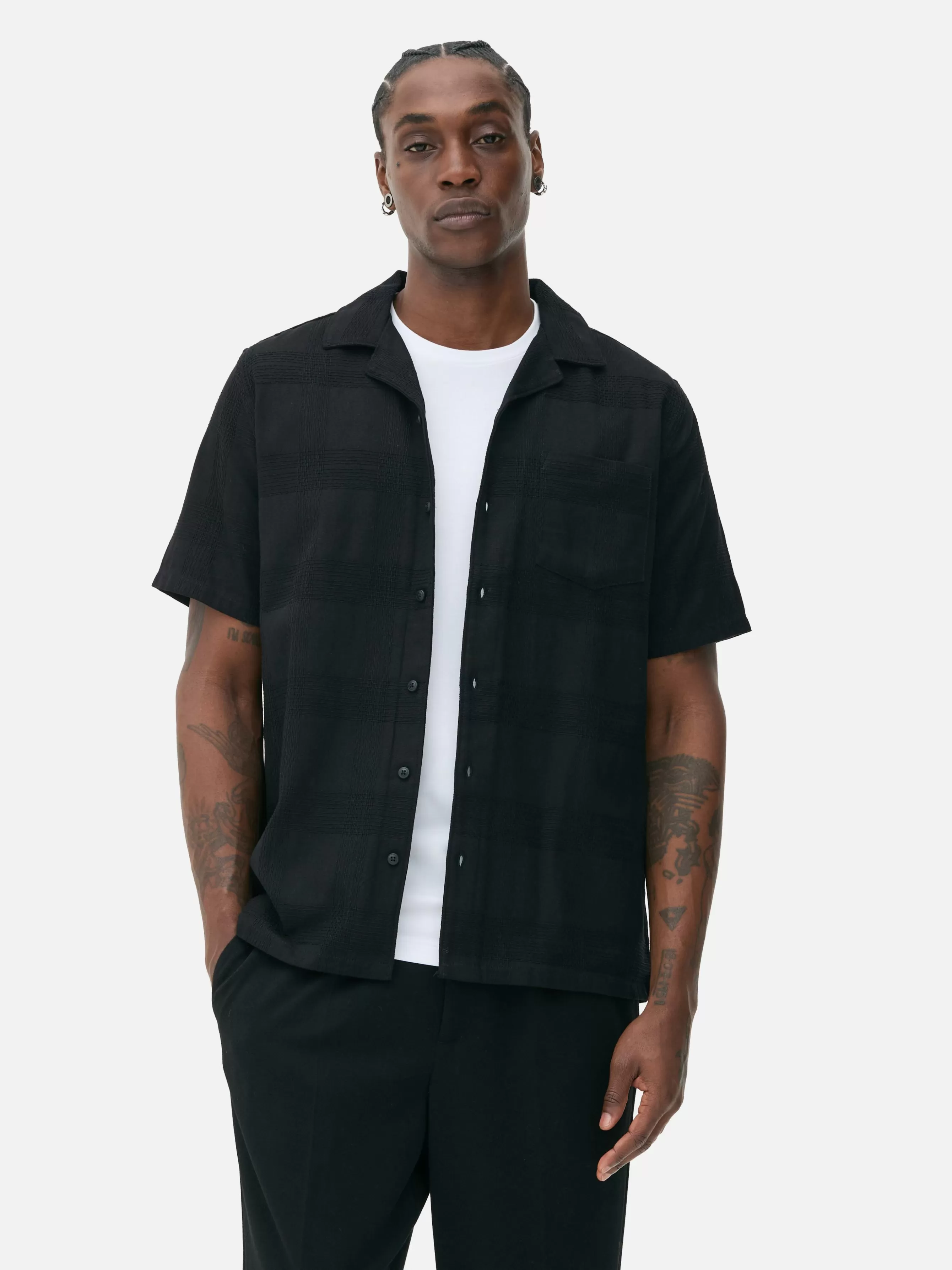 Primark Camisa Manga Curta Botões
