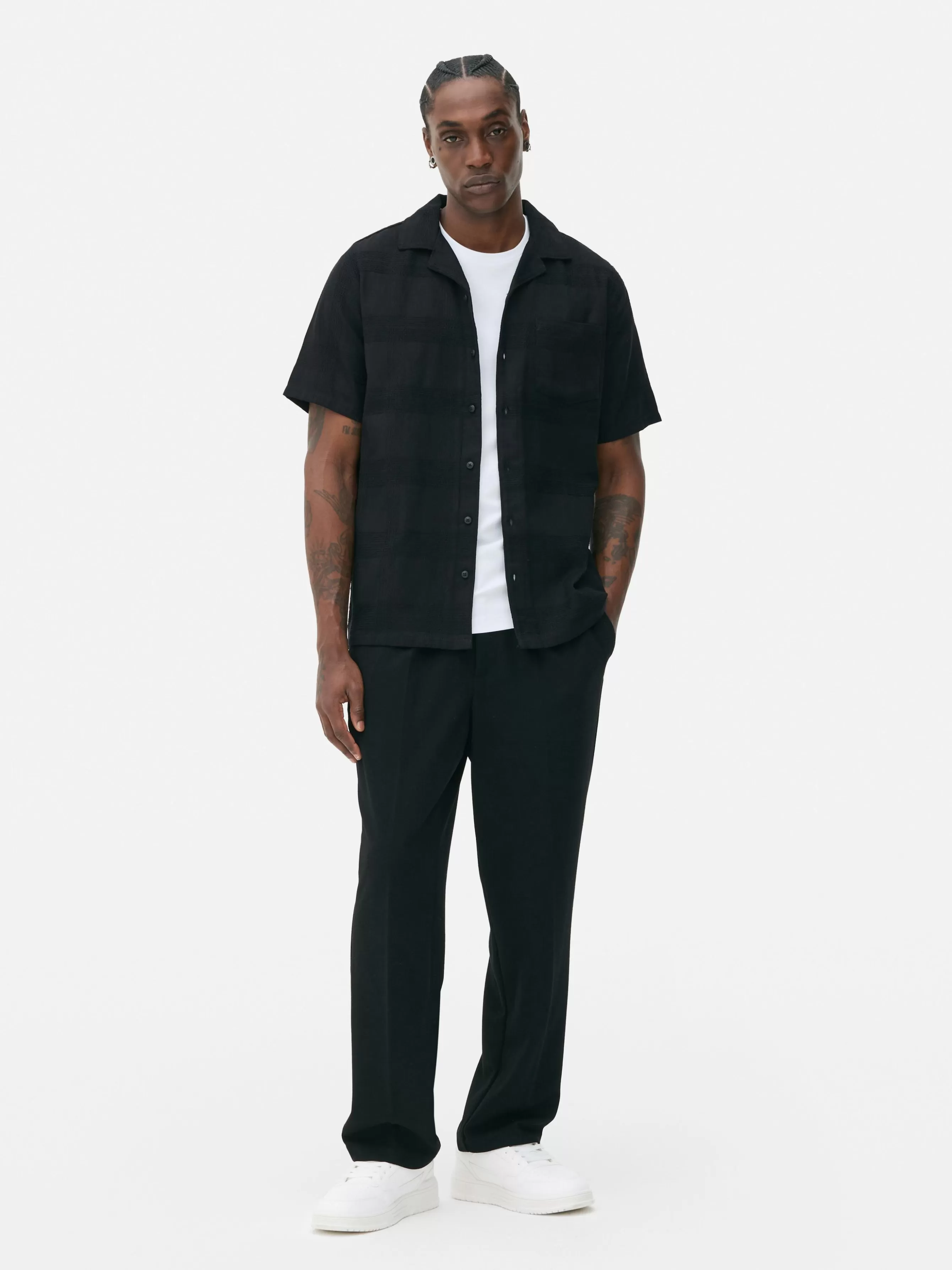 Primark Camisa Manga Curta Botões