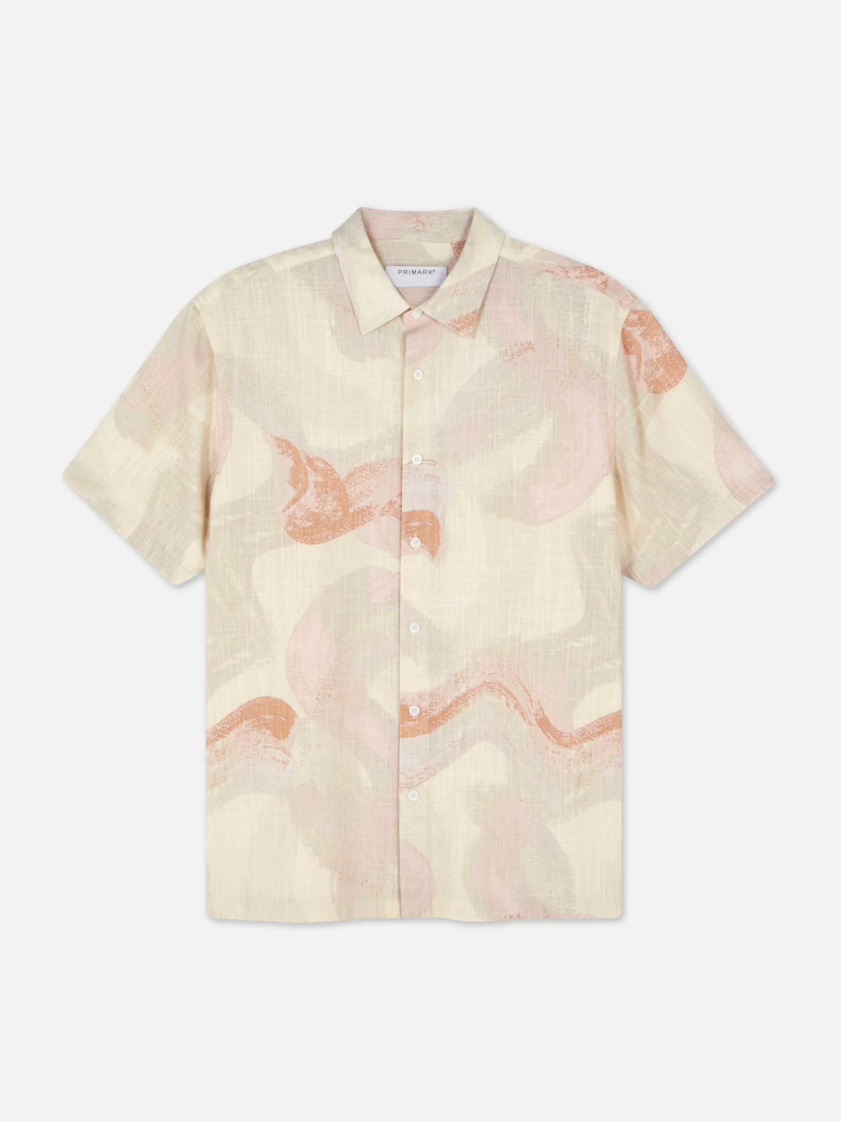 Primark Camisa Manga Curta Padrão Abstrato Kem