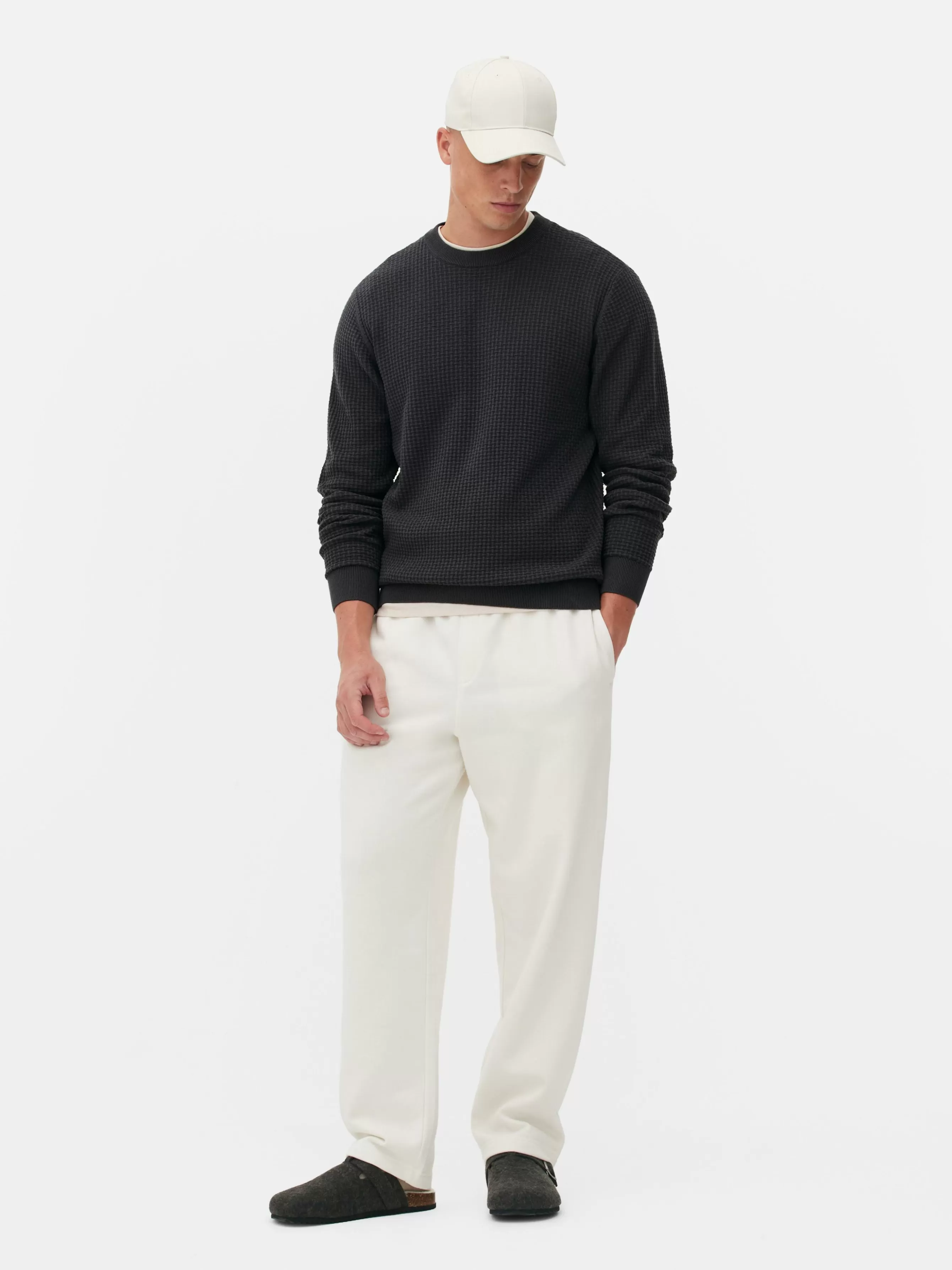 Primark Camisola Decote Redondo Malha Entrançada