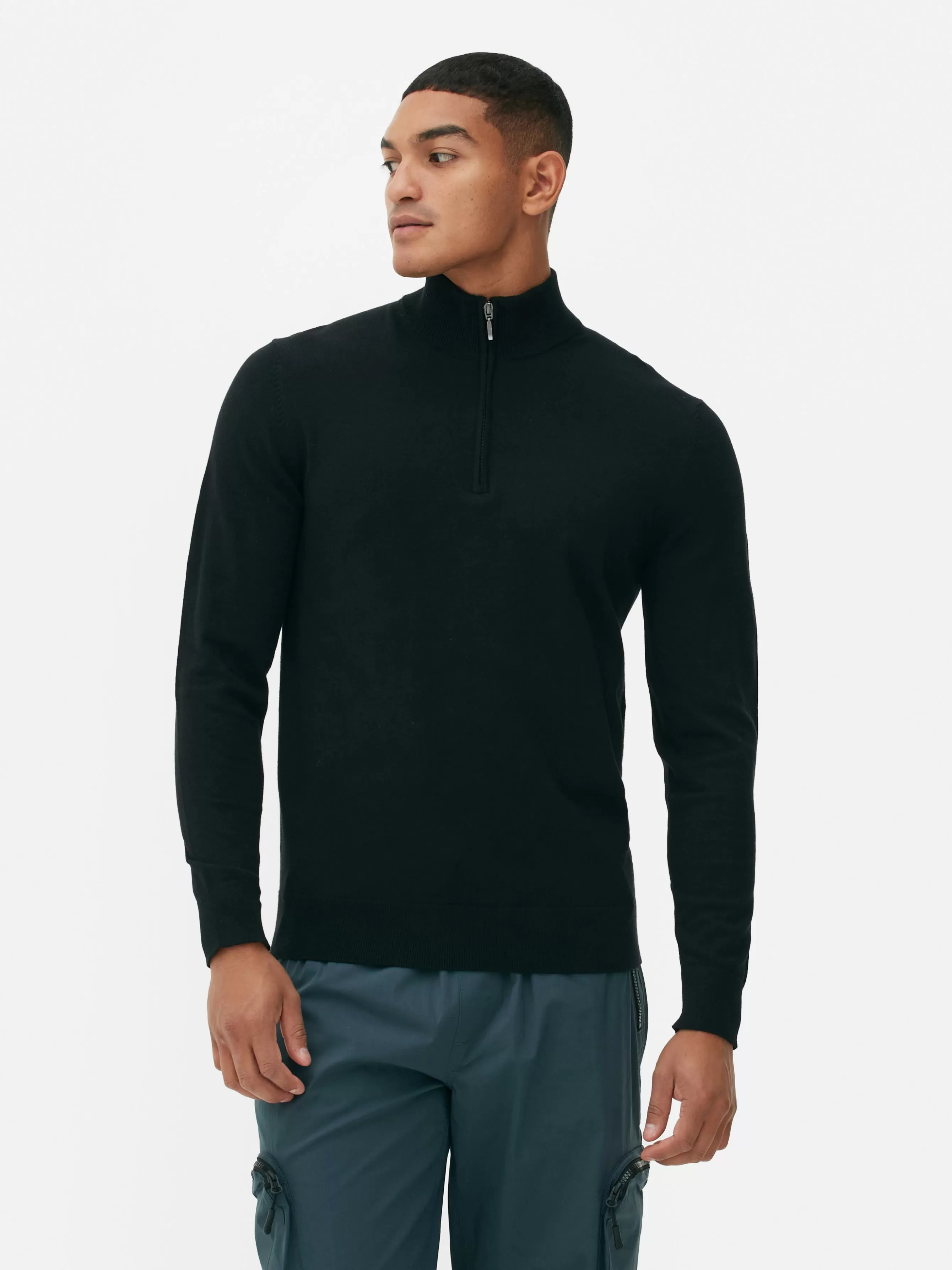 Primark Camisola Malha 1/2 Fecho Correr