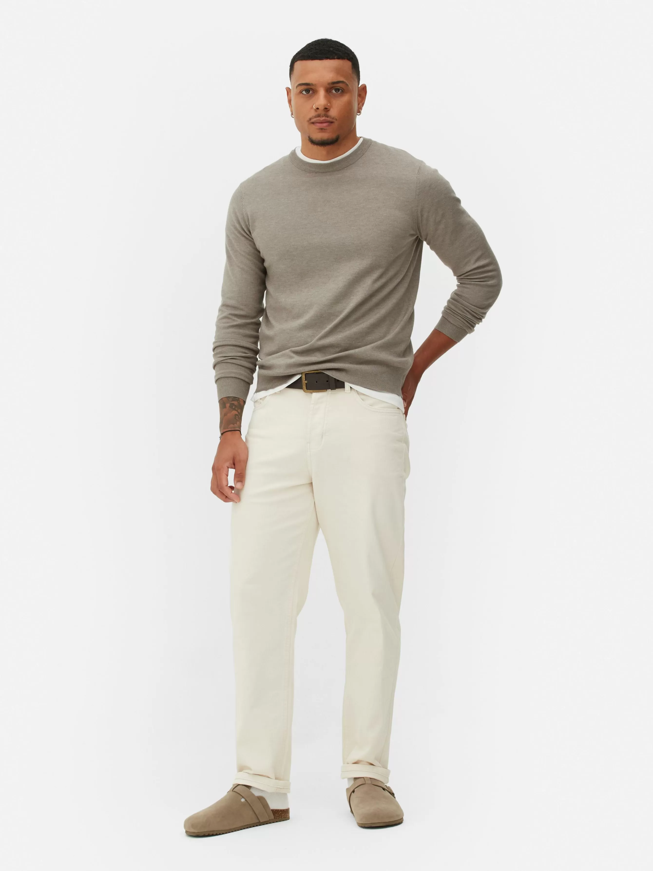 Primark Camisola Malha Fina Gola Redonda