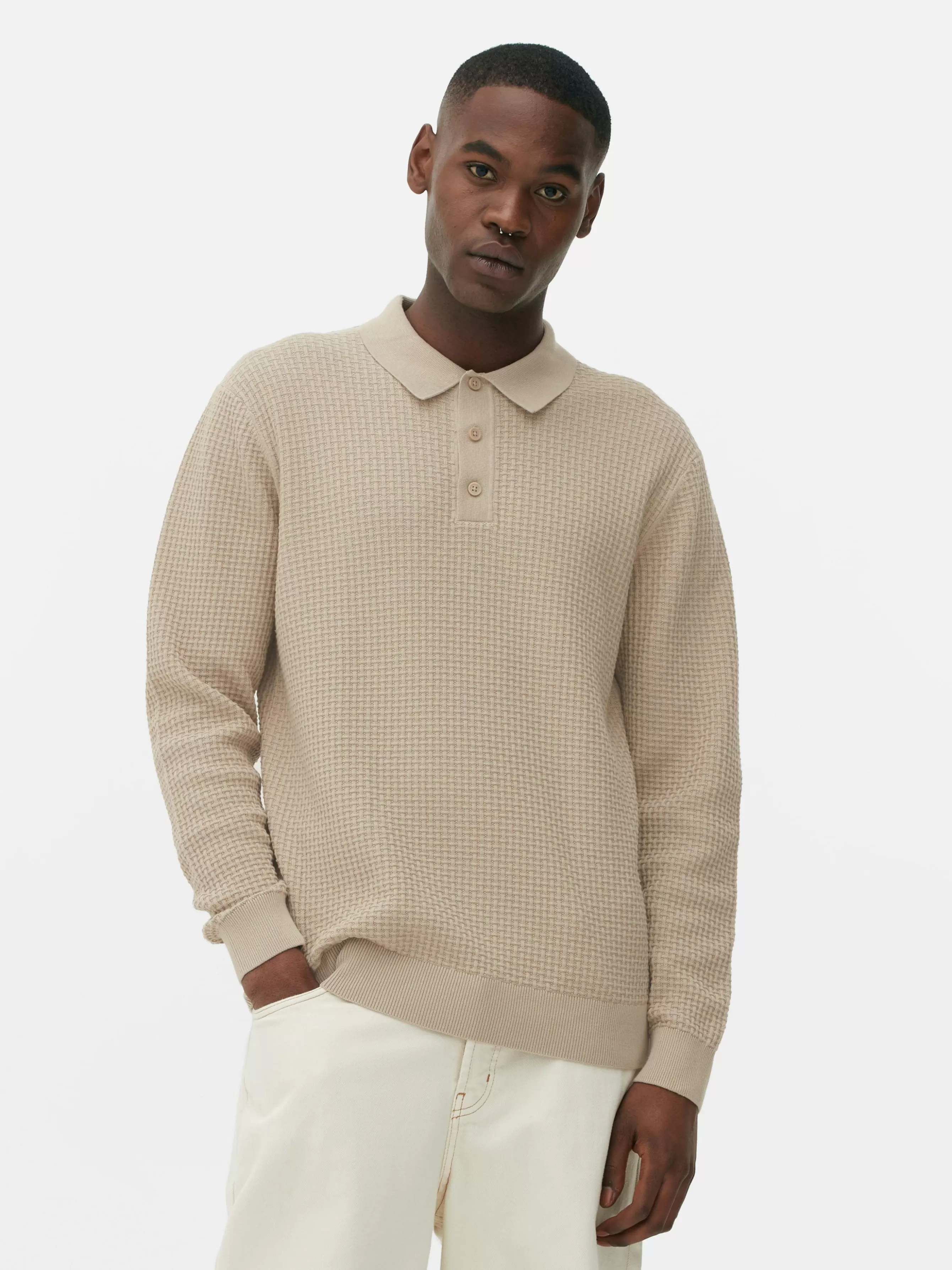 Primark Camisola Polo Texturada