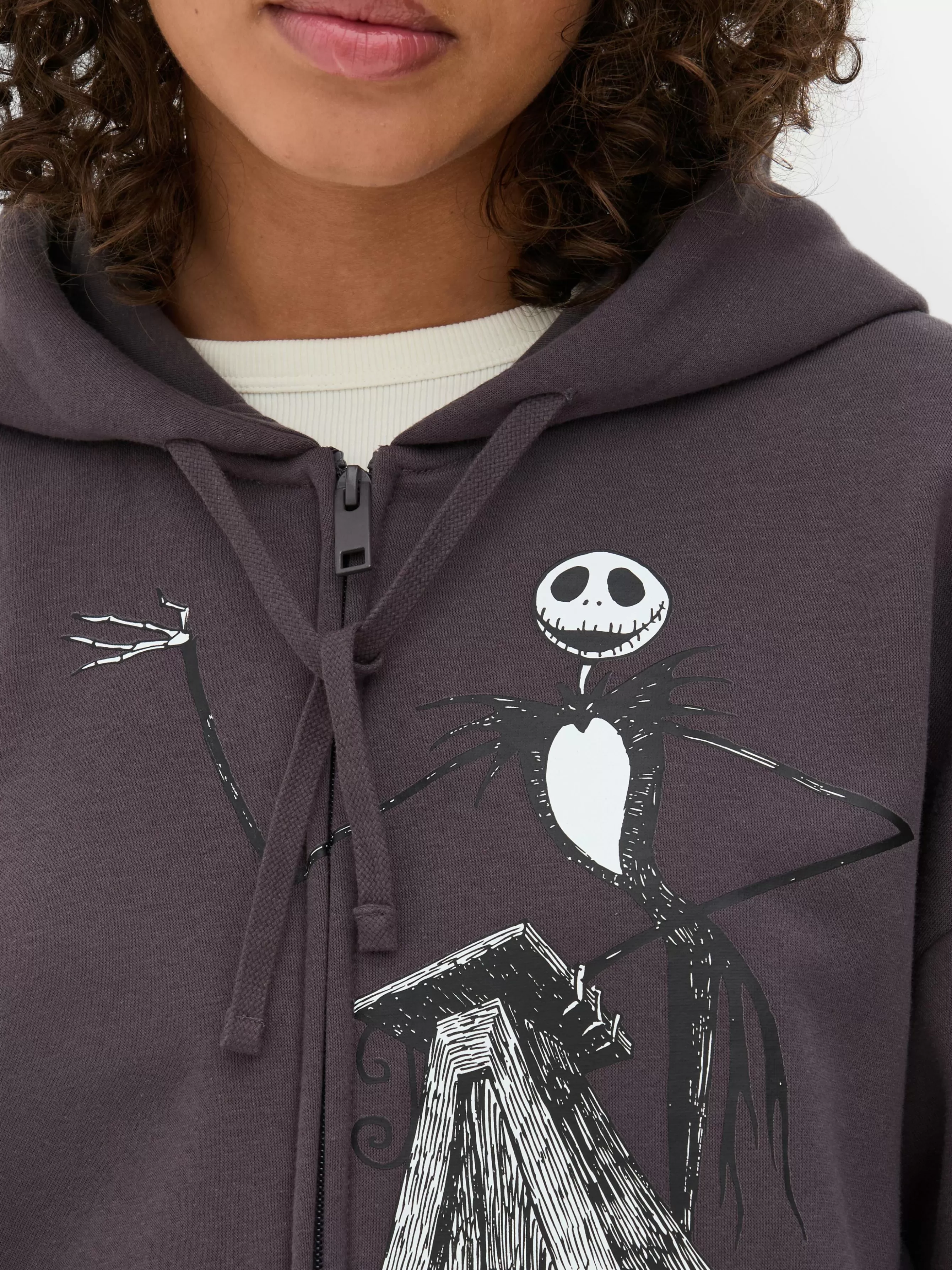 MULHER Primark Casaco C/ Capuz Fecho De Correr Disney Tim Burton O Estranho Mundo De Jack