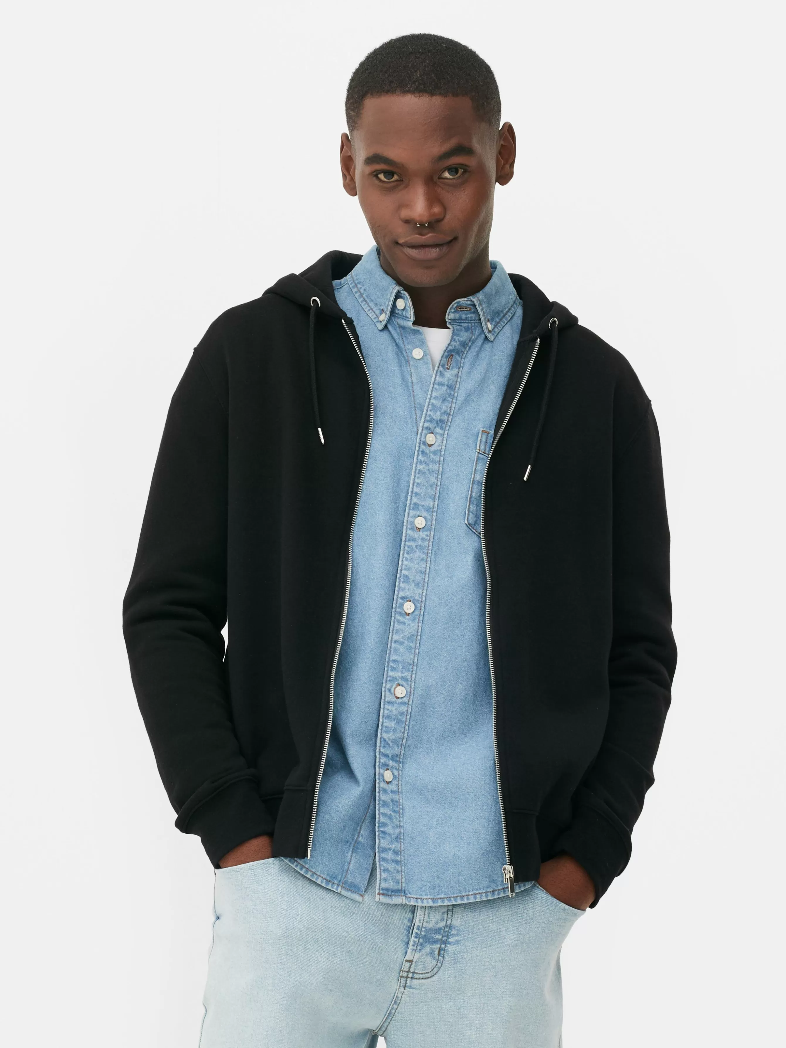 Primark Casaco Capuz Fecho Correr Básico