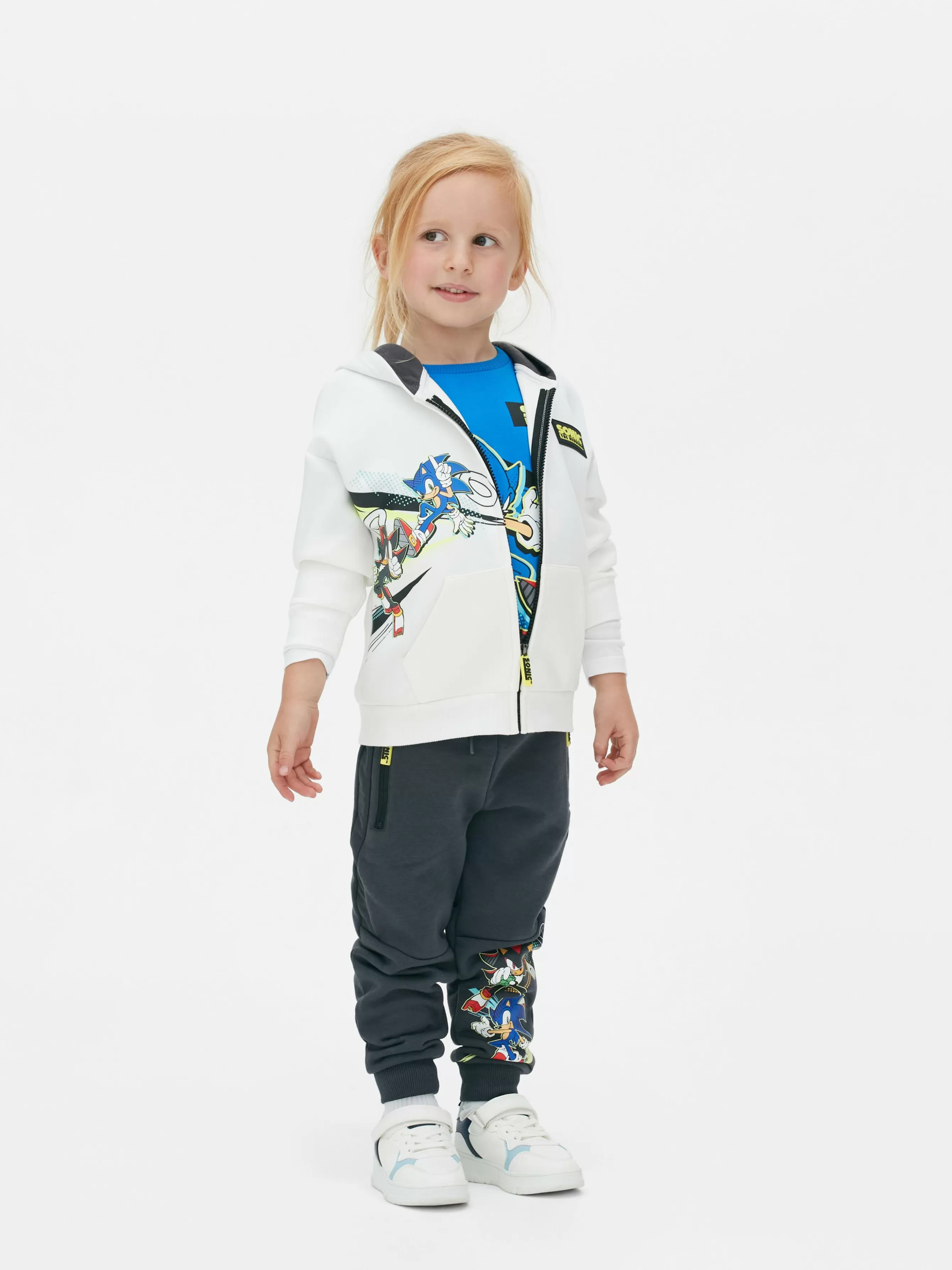Primark Casaco Capuz Fecho Correr Sonic The Hedgehog