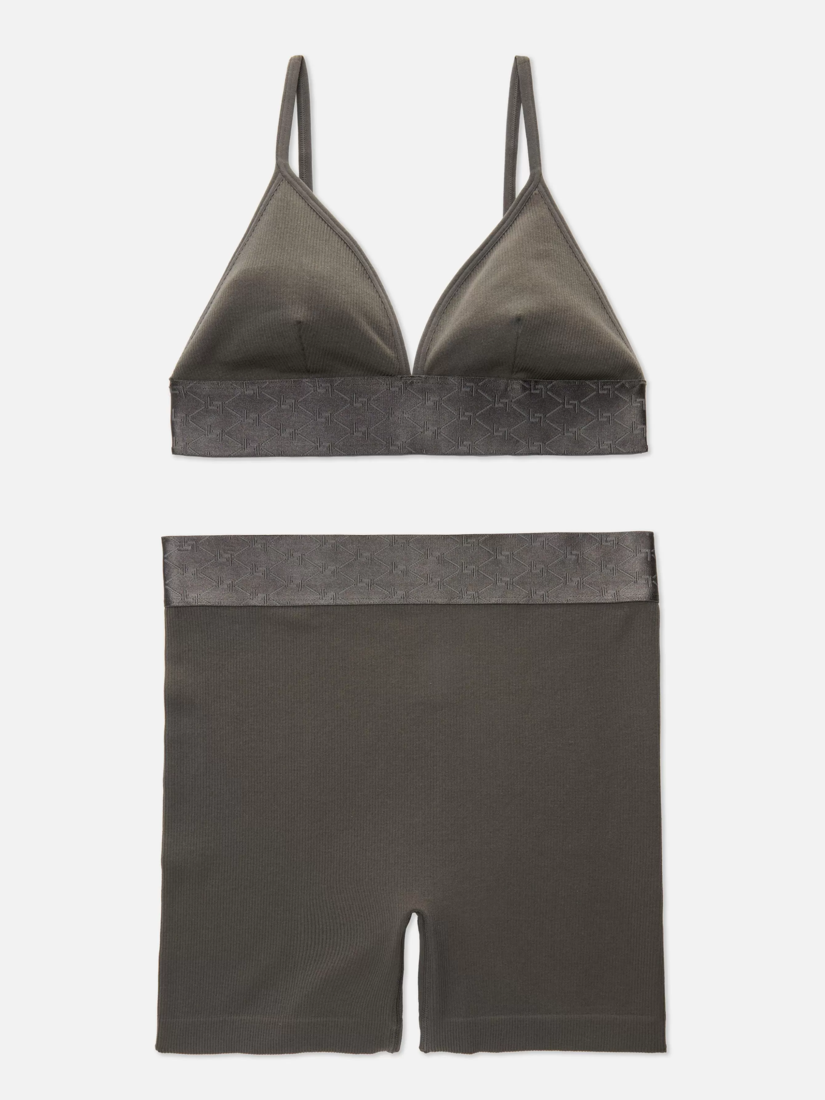 MULHER Primark Conjunto Calções/sutiã Bralette S/ Costura Brilho Intenso