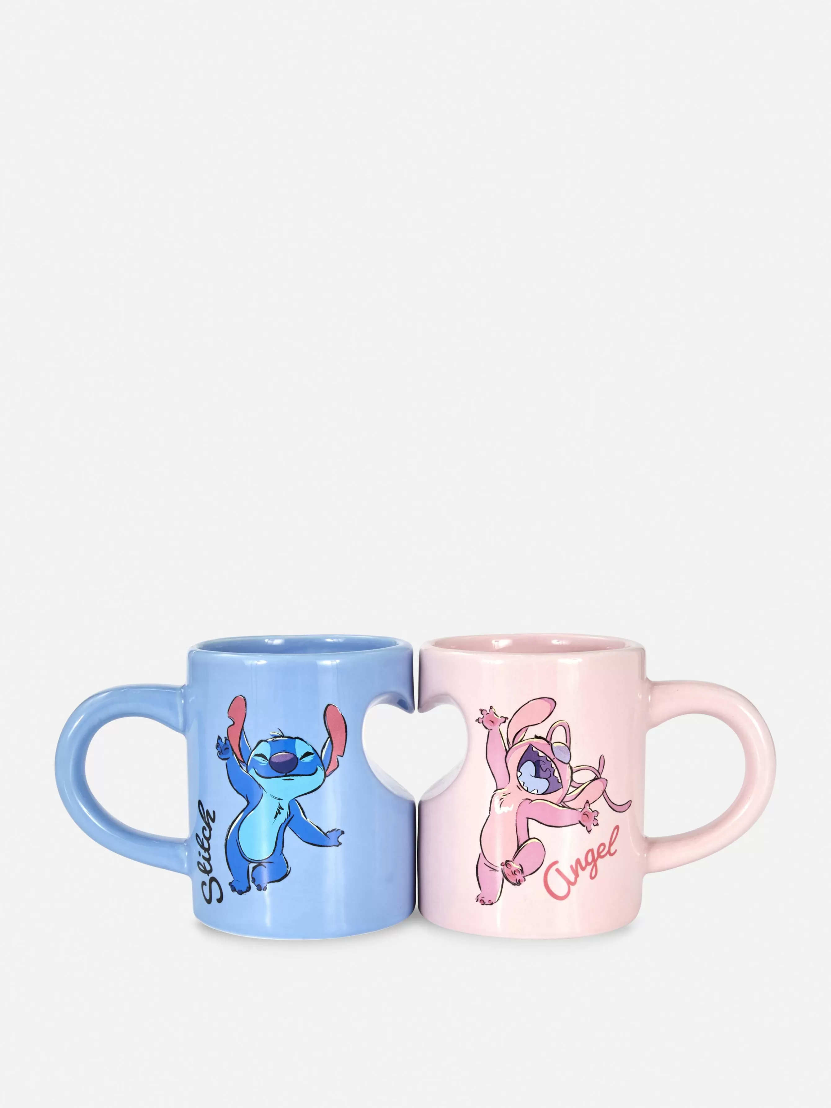 Primark Conjunto Canecas Coração Disney Stitch & Angel