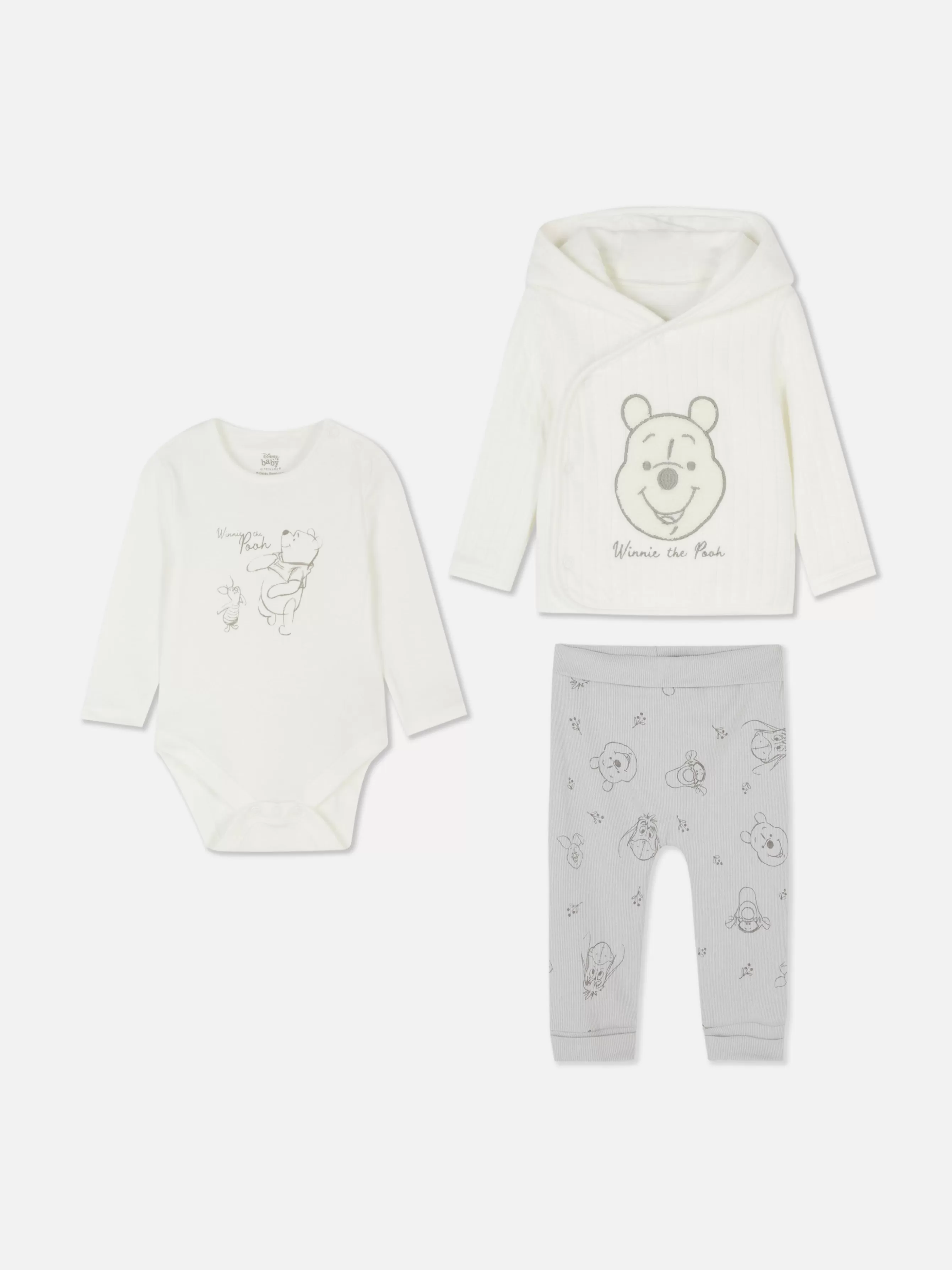 Primark Conjunto Casaco, Body E Leggings Disney Winnie The Pooh