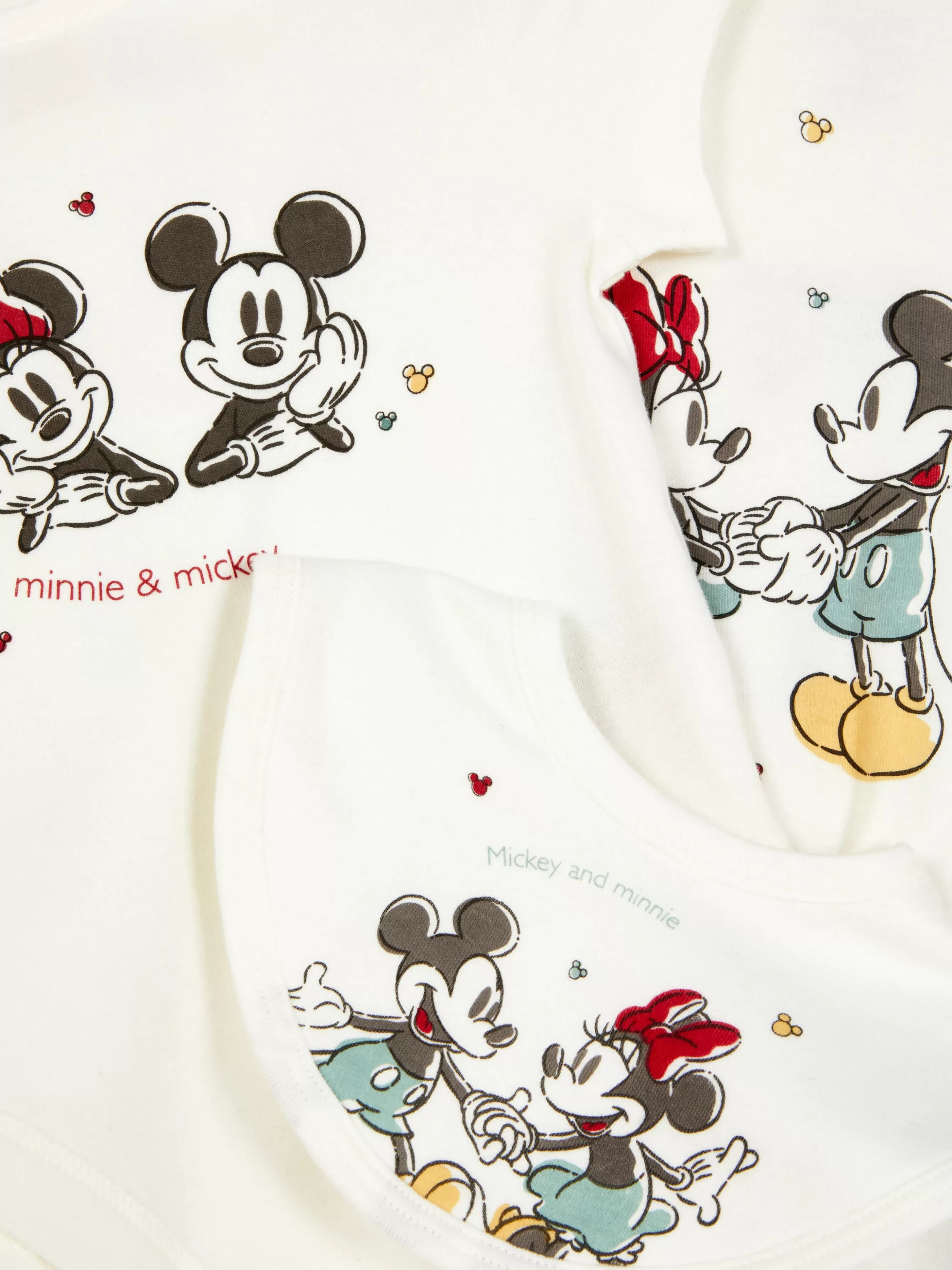 Primark Conjunto Pijama, Body E Babete Disney Mickey Mouse E Minnie