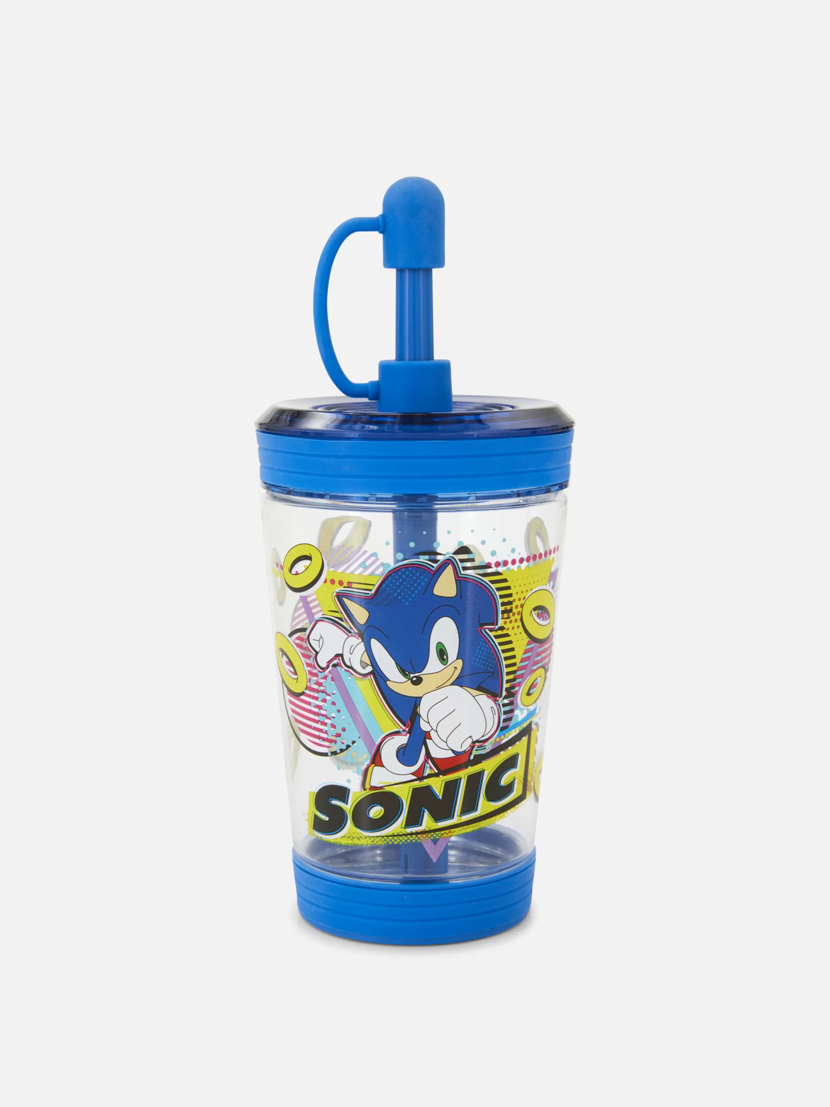 Primark Copo Transparente/palhinha Sonic The Hedgehog