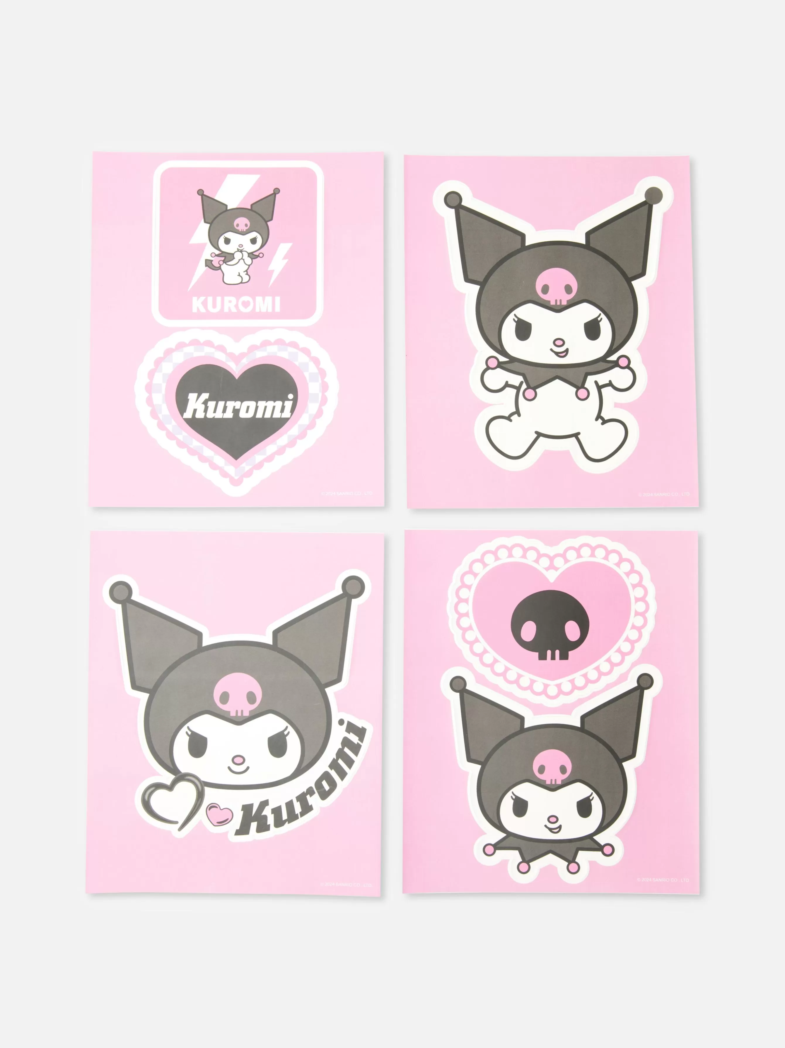Primark Pack 6 Autocolantes Hello Kitty Kuromi