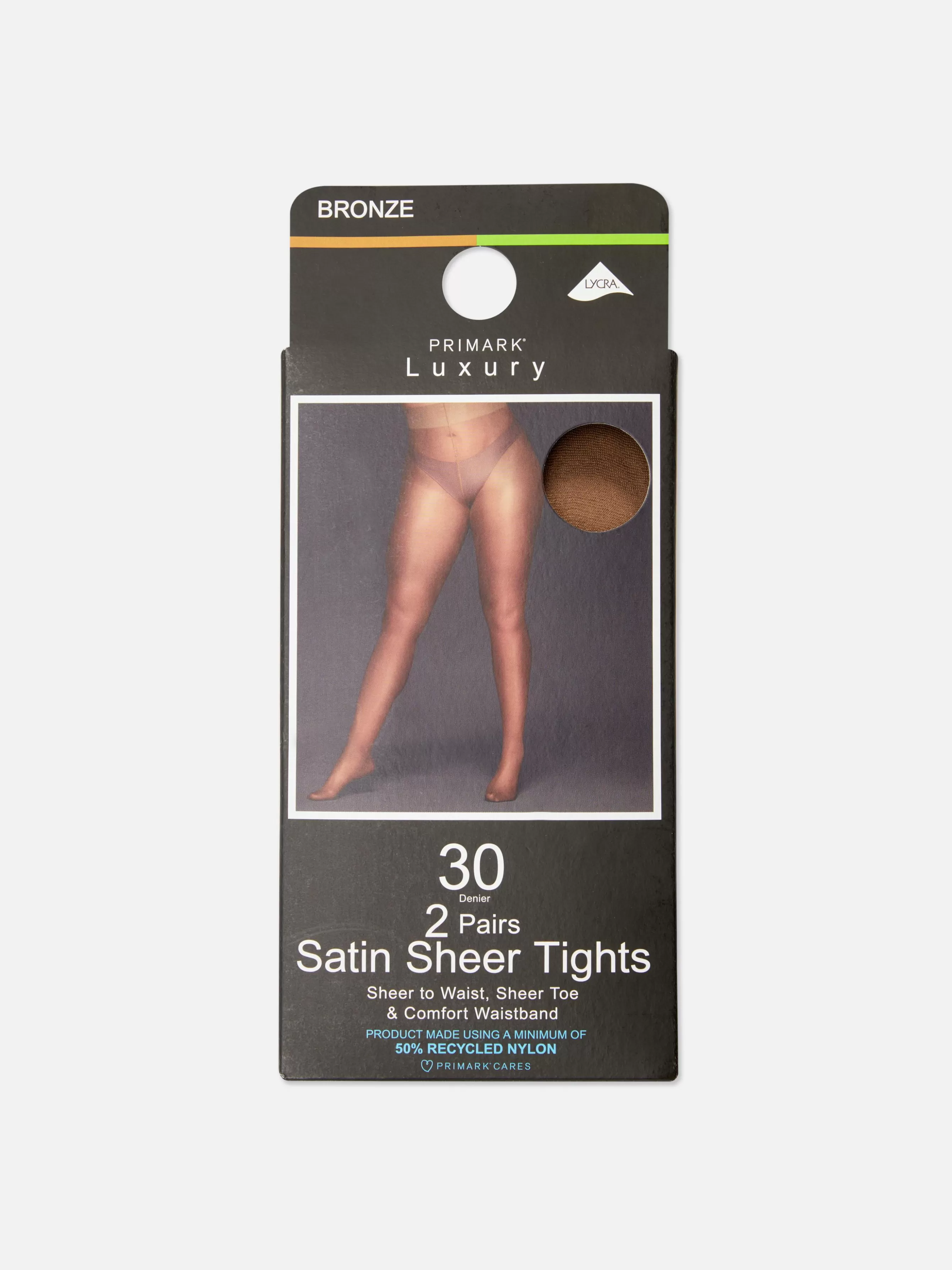 MULHER Primark Pack 2 Collants Transparentes Acetinados 30 Denier