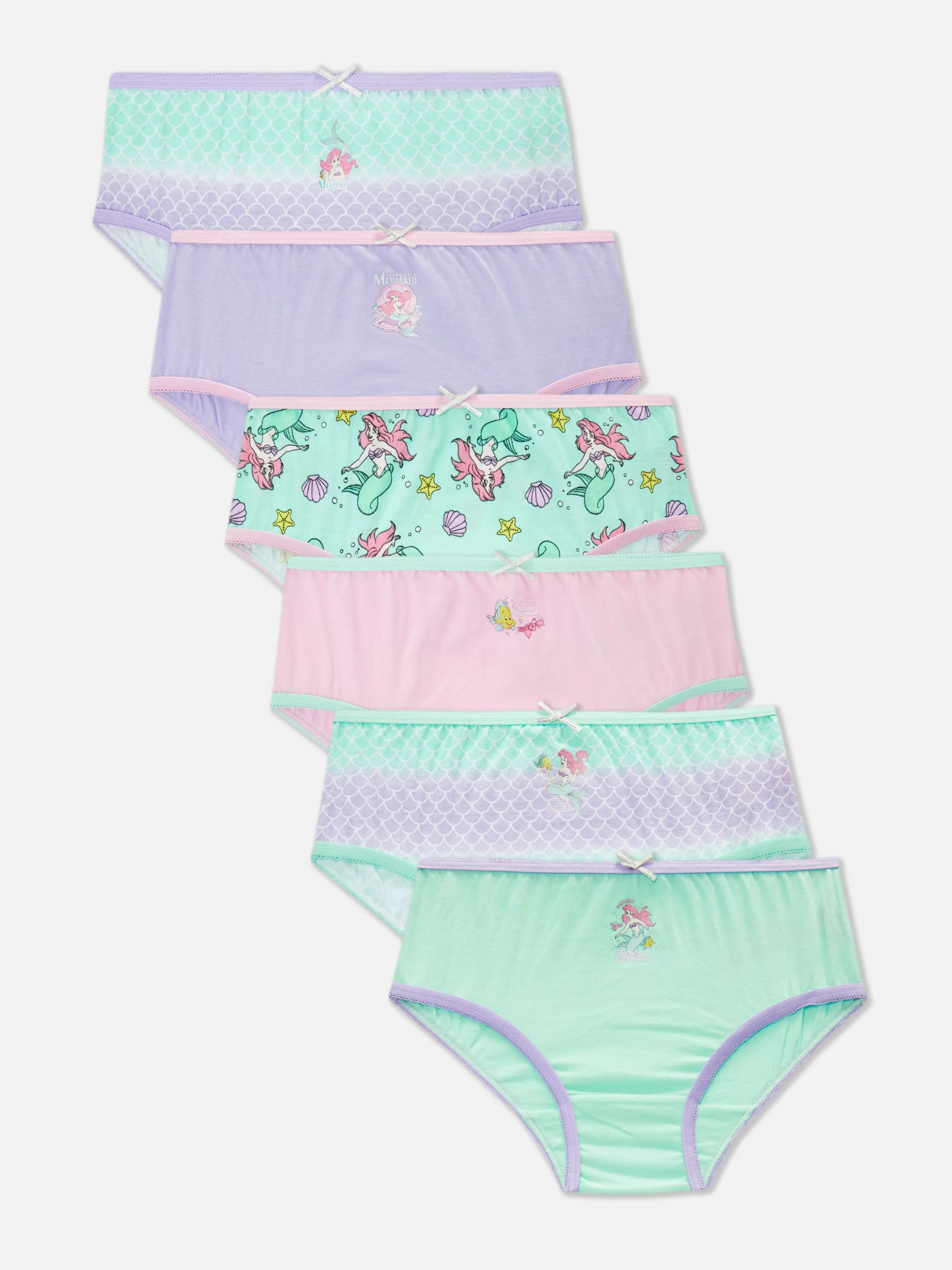 Primark Pack 6 Cuecas A Pequena Sereia Disney