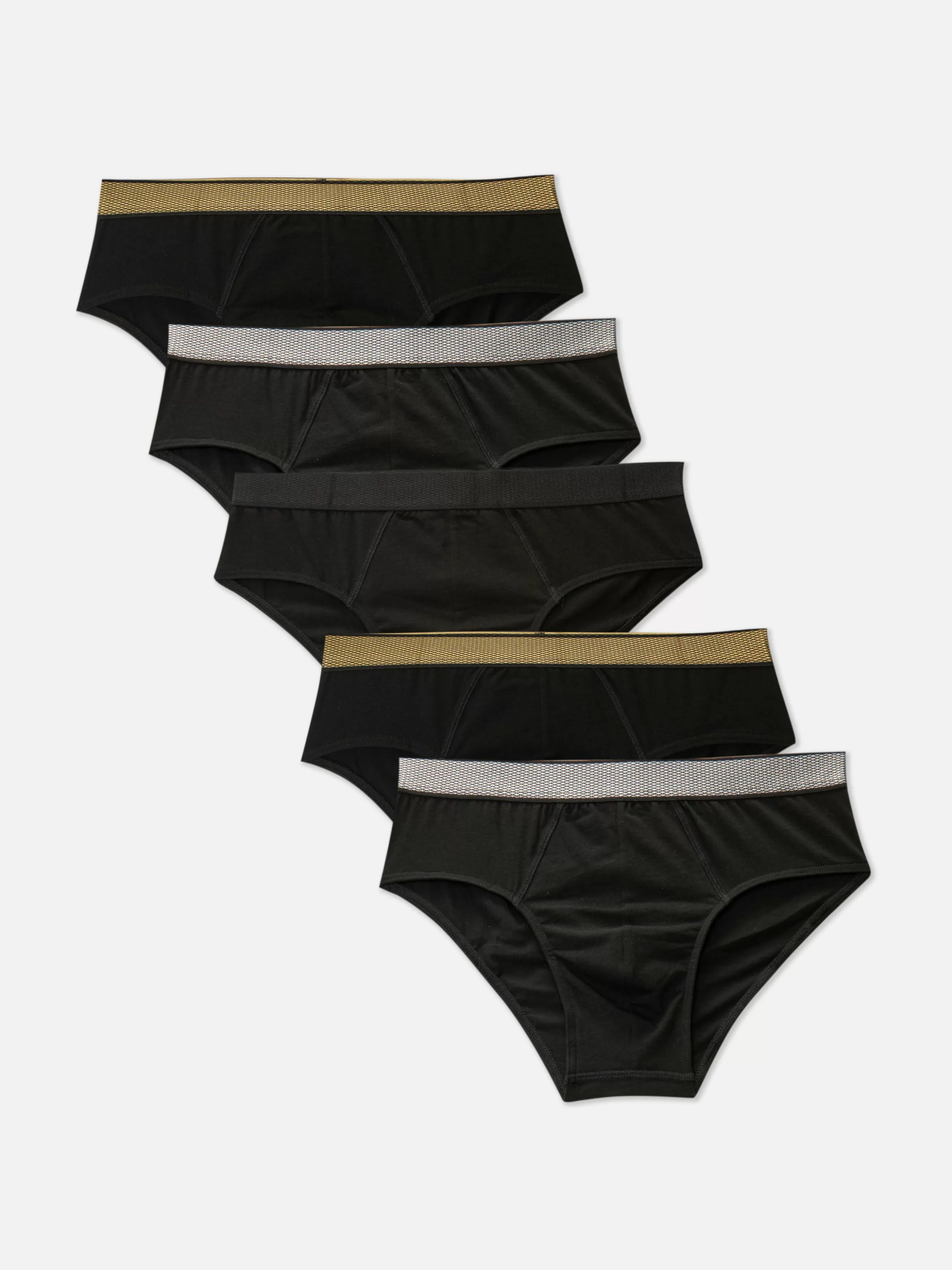 Primark Pack 5 Cuecas Cintura Elástica Metalizada