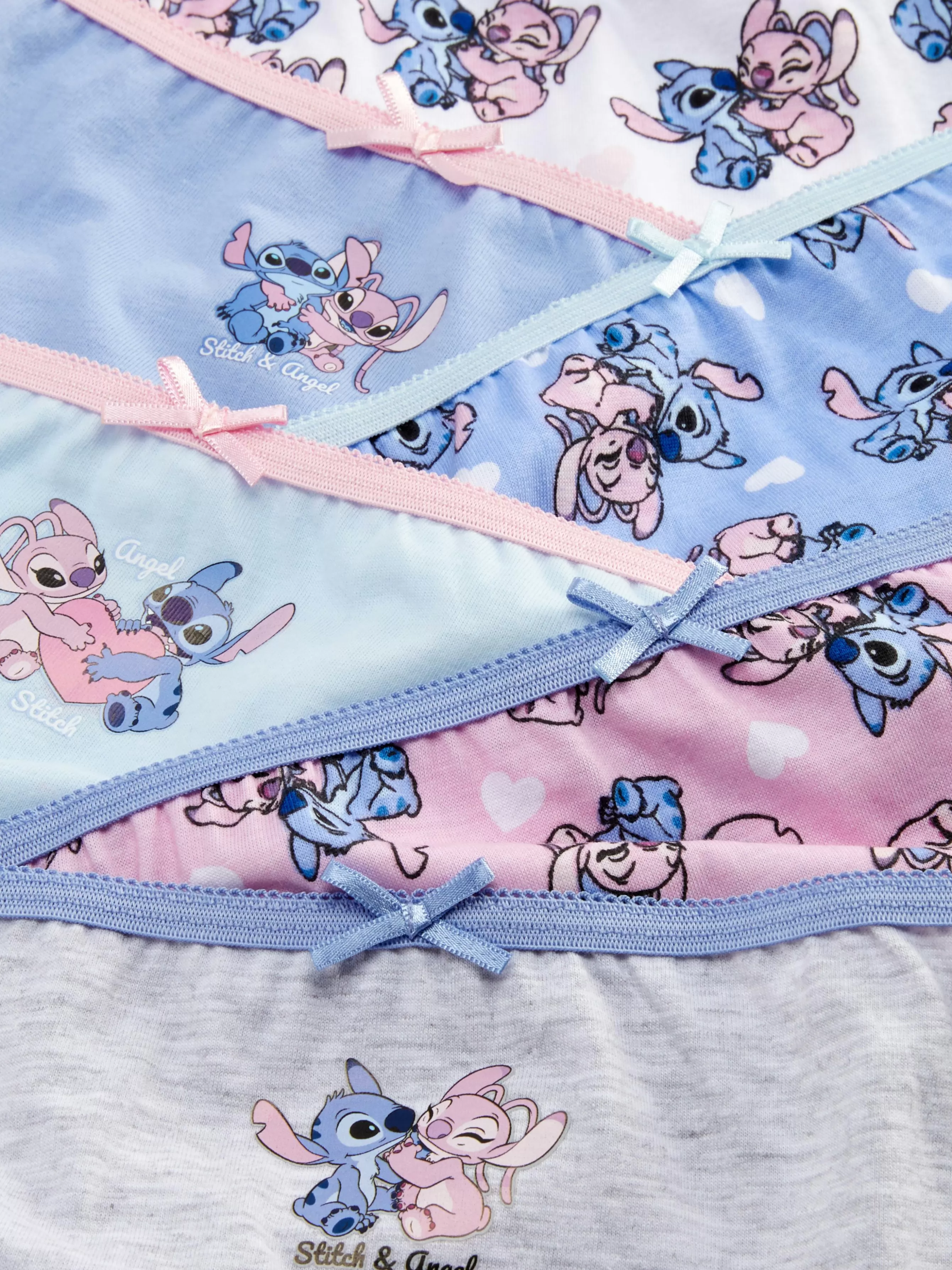 Primark Pack 6 Cuecas Disney Stitch & Angel