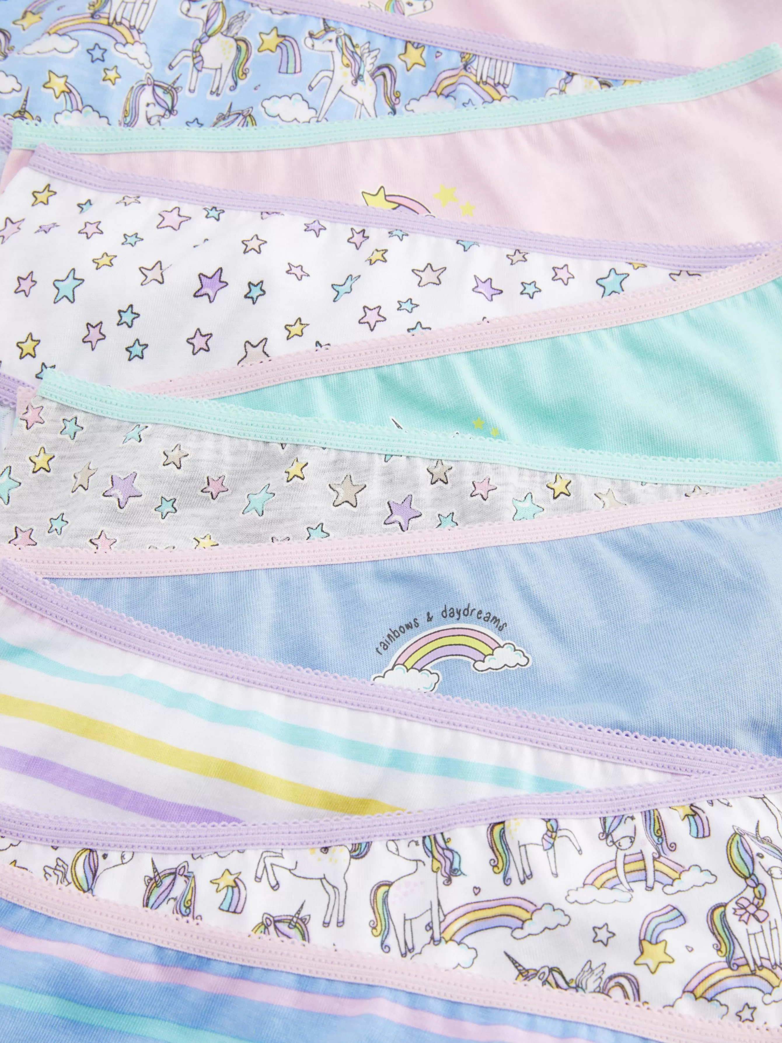 Primark Pack 10 Cuecas Gráficas Unicórnio