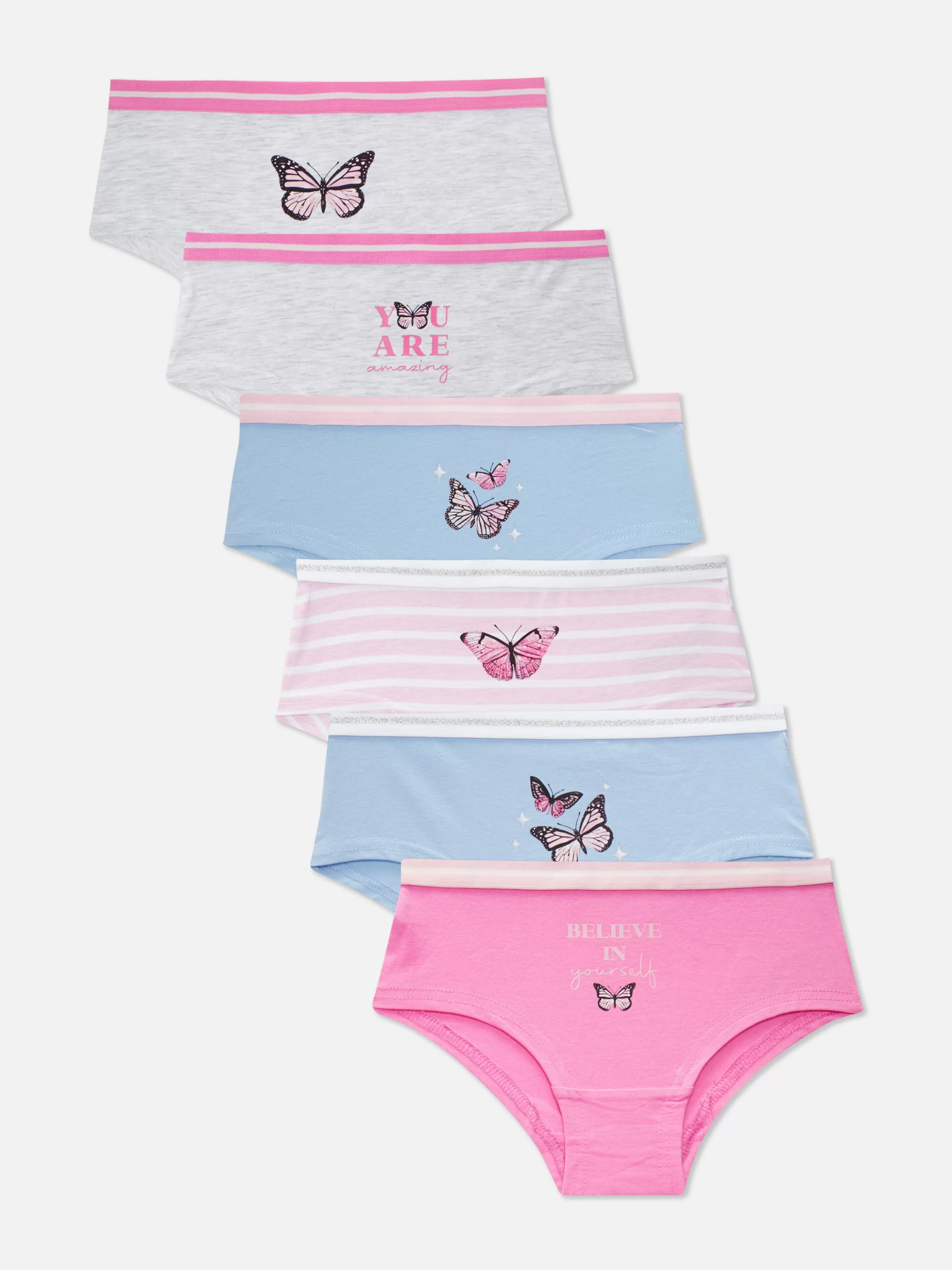 Primark Pack 6 Cuecas Hipster Borboleta