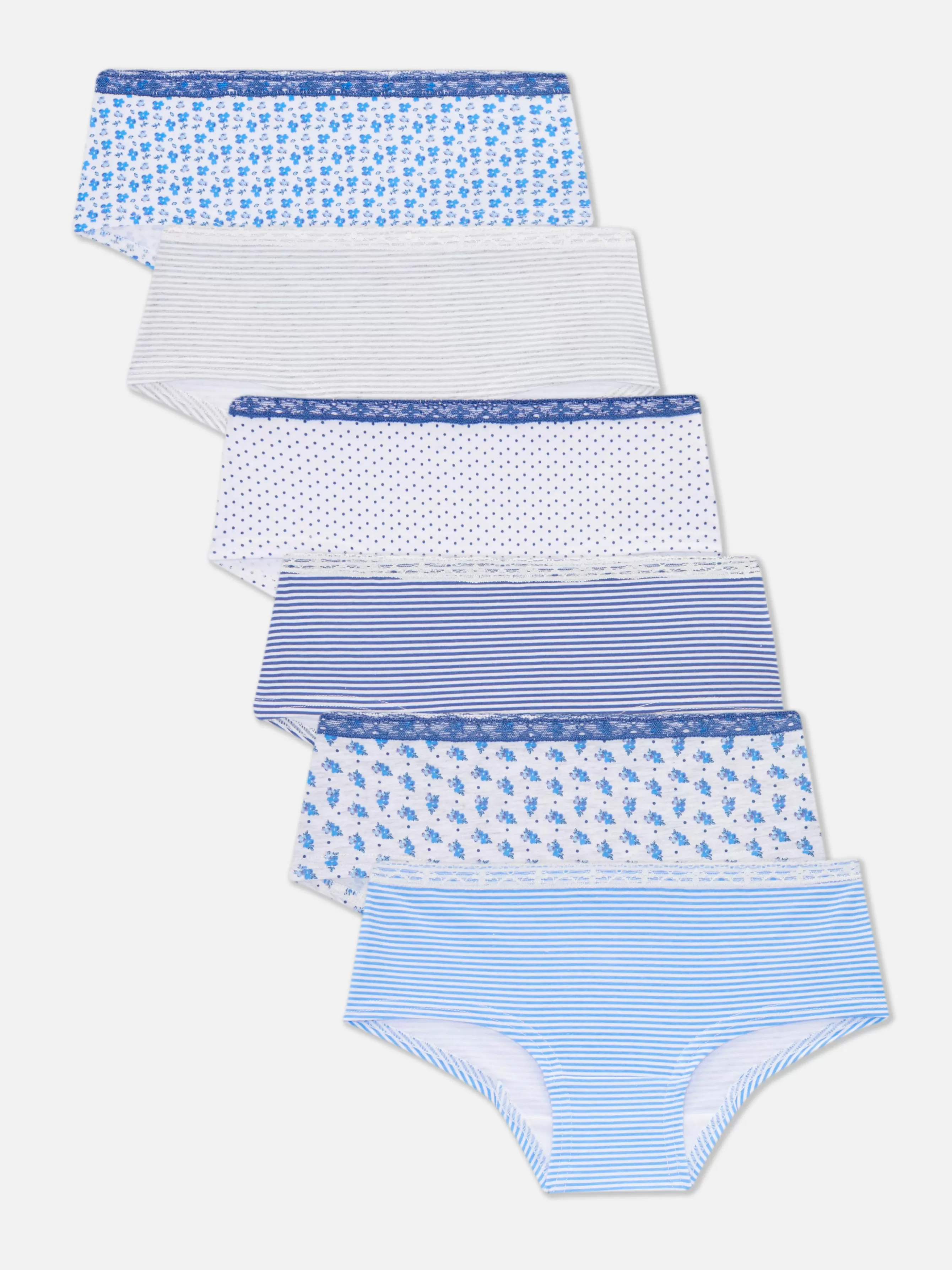 Primark Pack 6 Cuecas Hipster Padrão