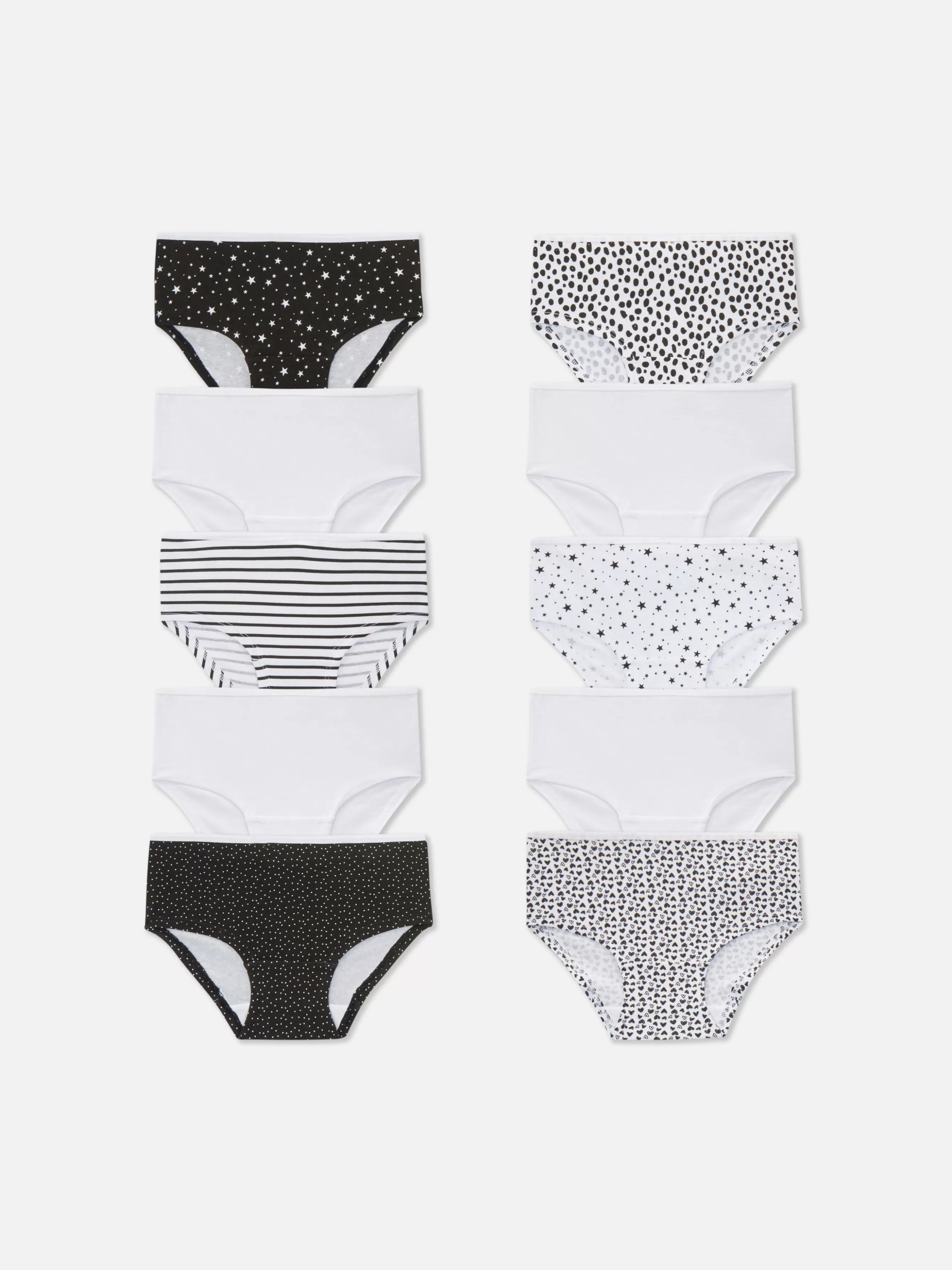 Primark Pack 10 Cuecas Padrões Sortidos