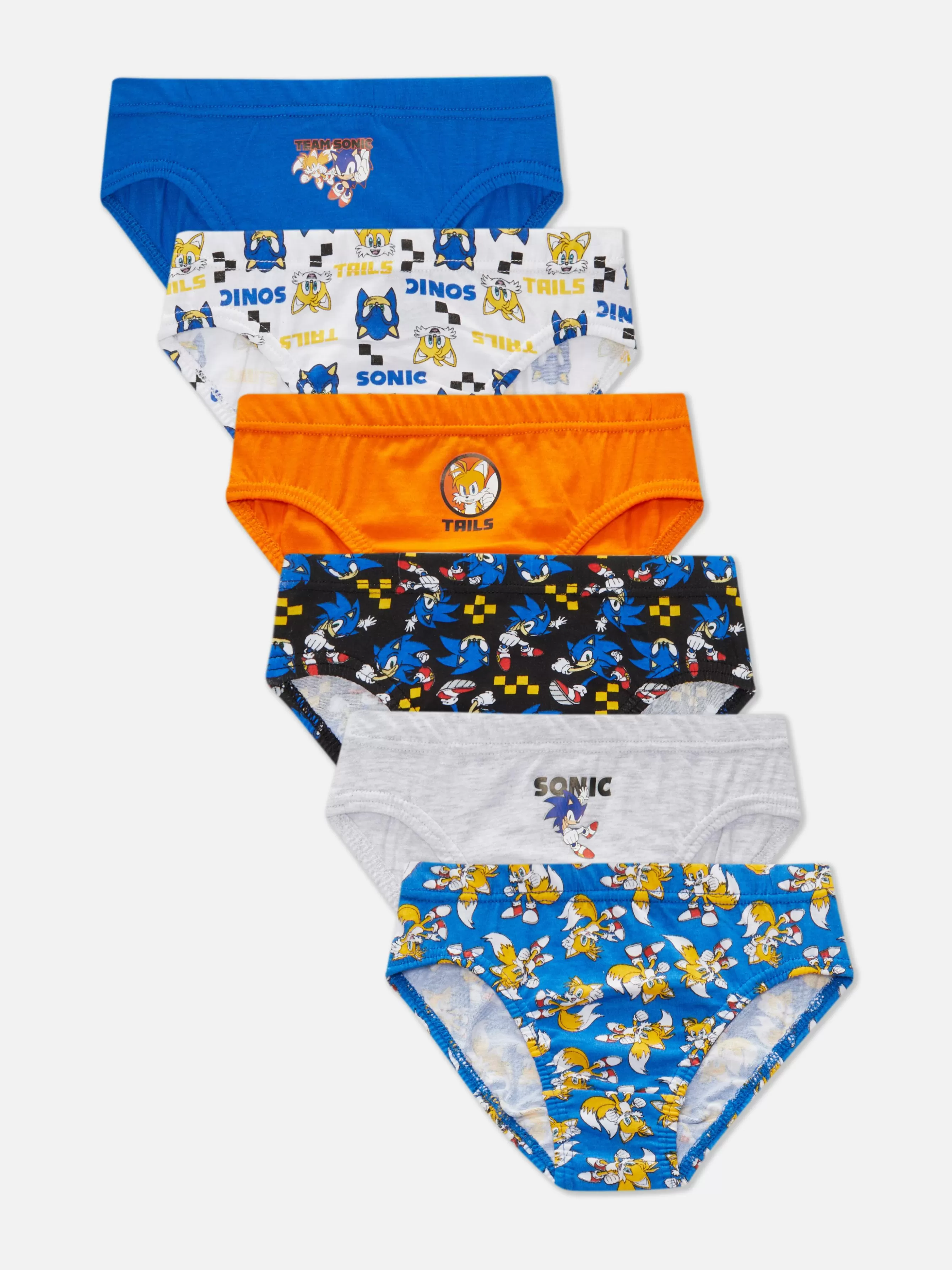 Primark Pack 6 Cuecas Sonic The Hedgehog