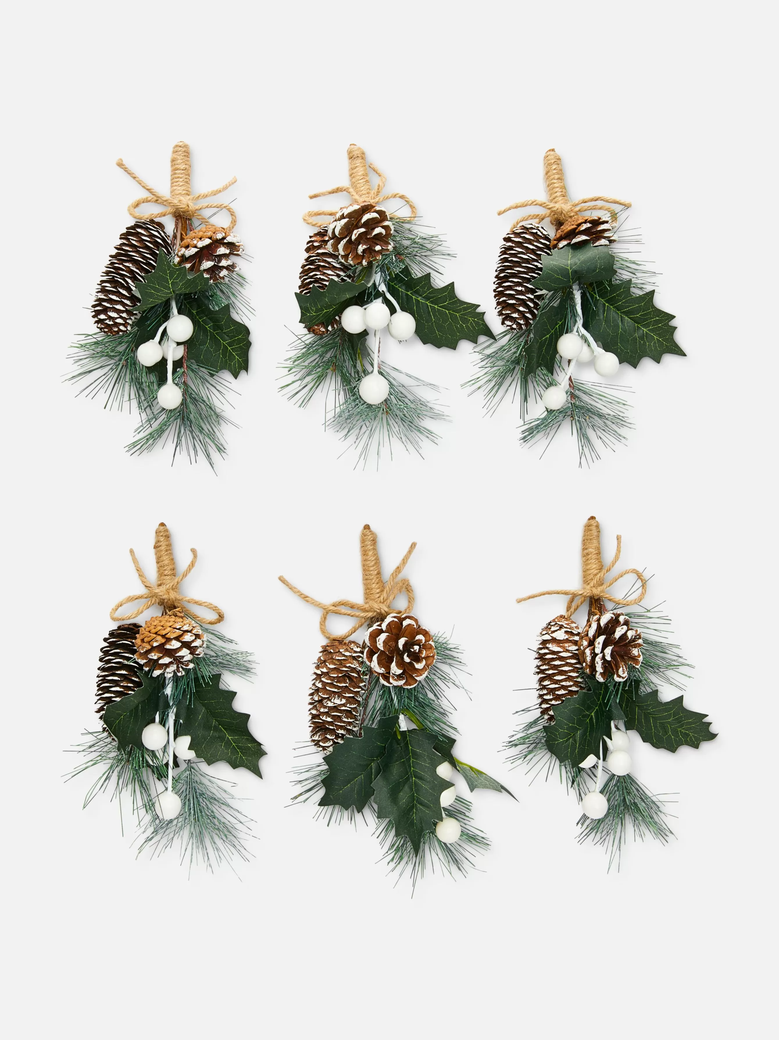 Primark Pack 6 Grinaldas Natal Laço/bagas