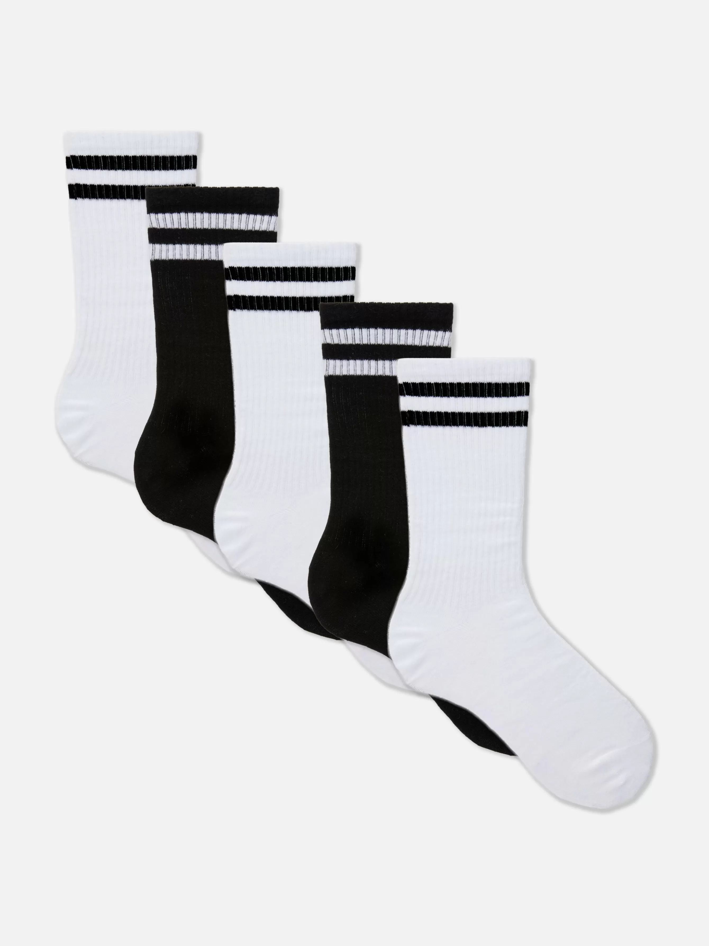 MULHER Primark Pack 5 Meias Desporto Riscas