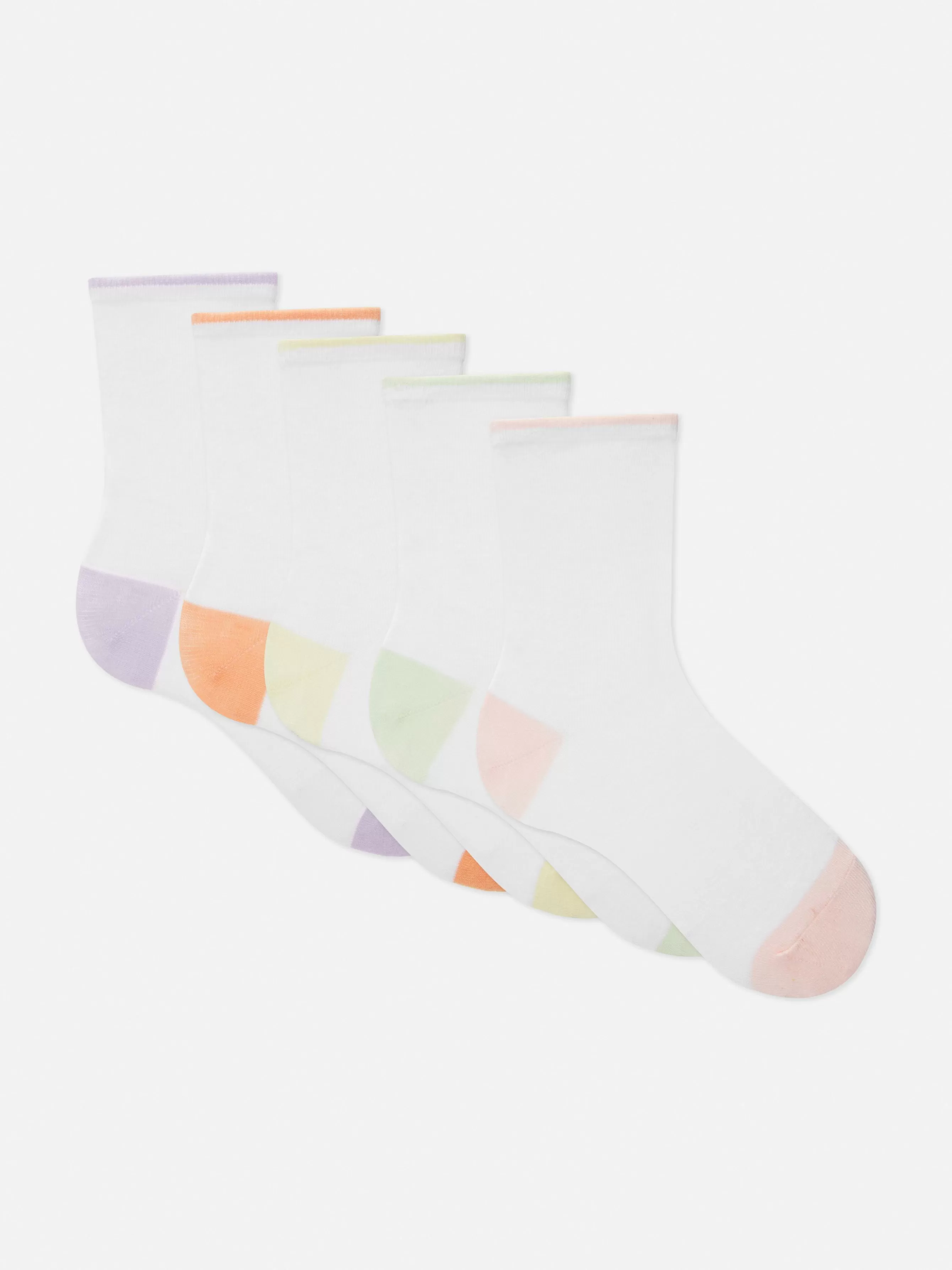 MULHER Primark Pack 5 Pares Meias Cano Alto Contraste
