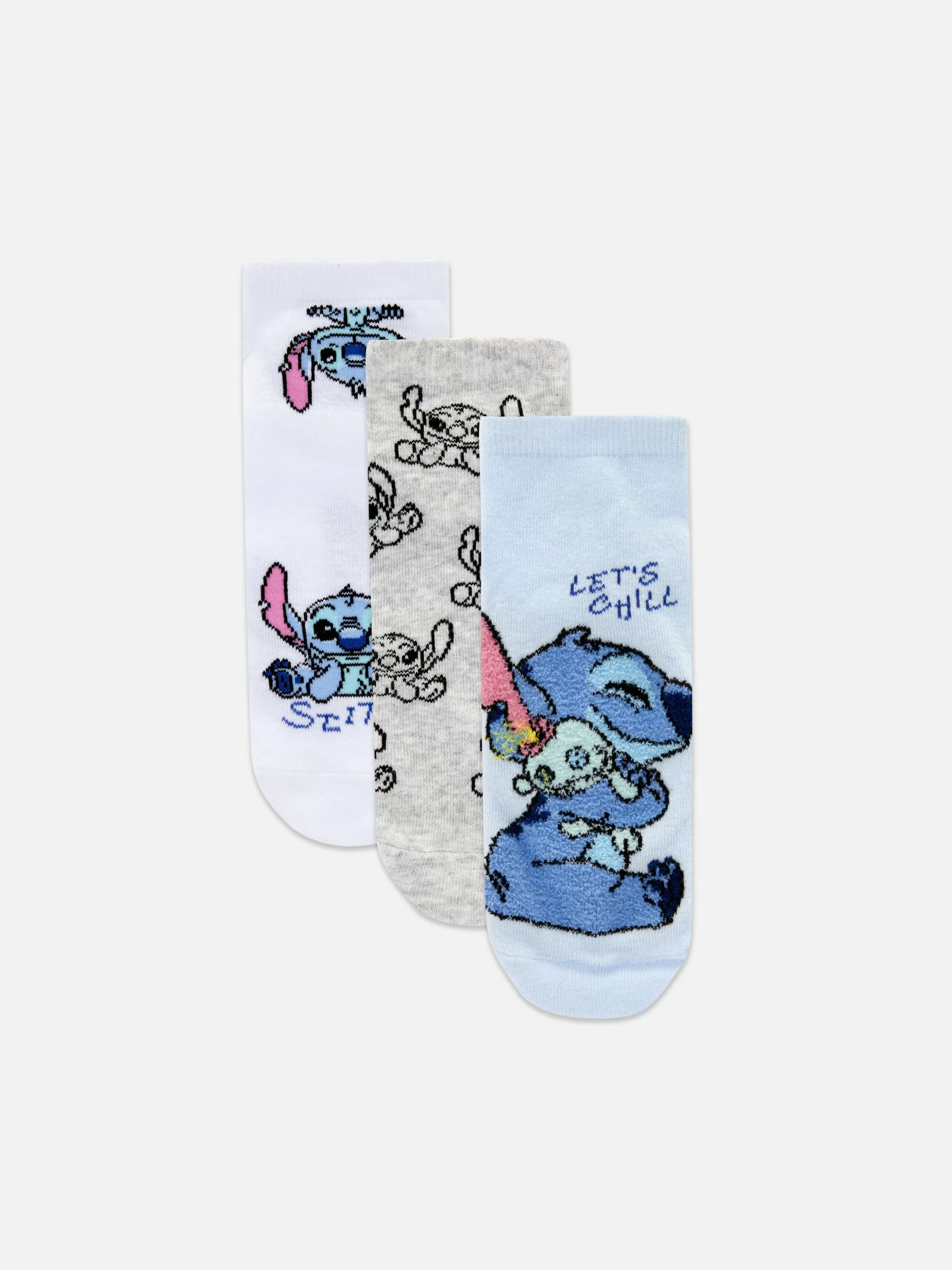 MULHER Primark Pack 3 Pares Meias Desporto Disney Stitch