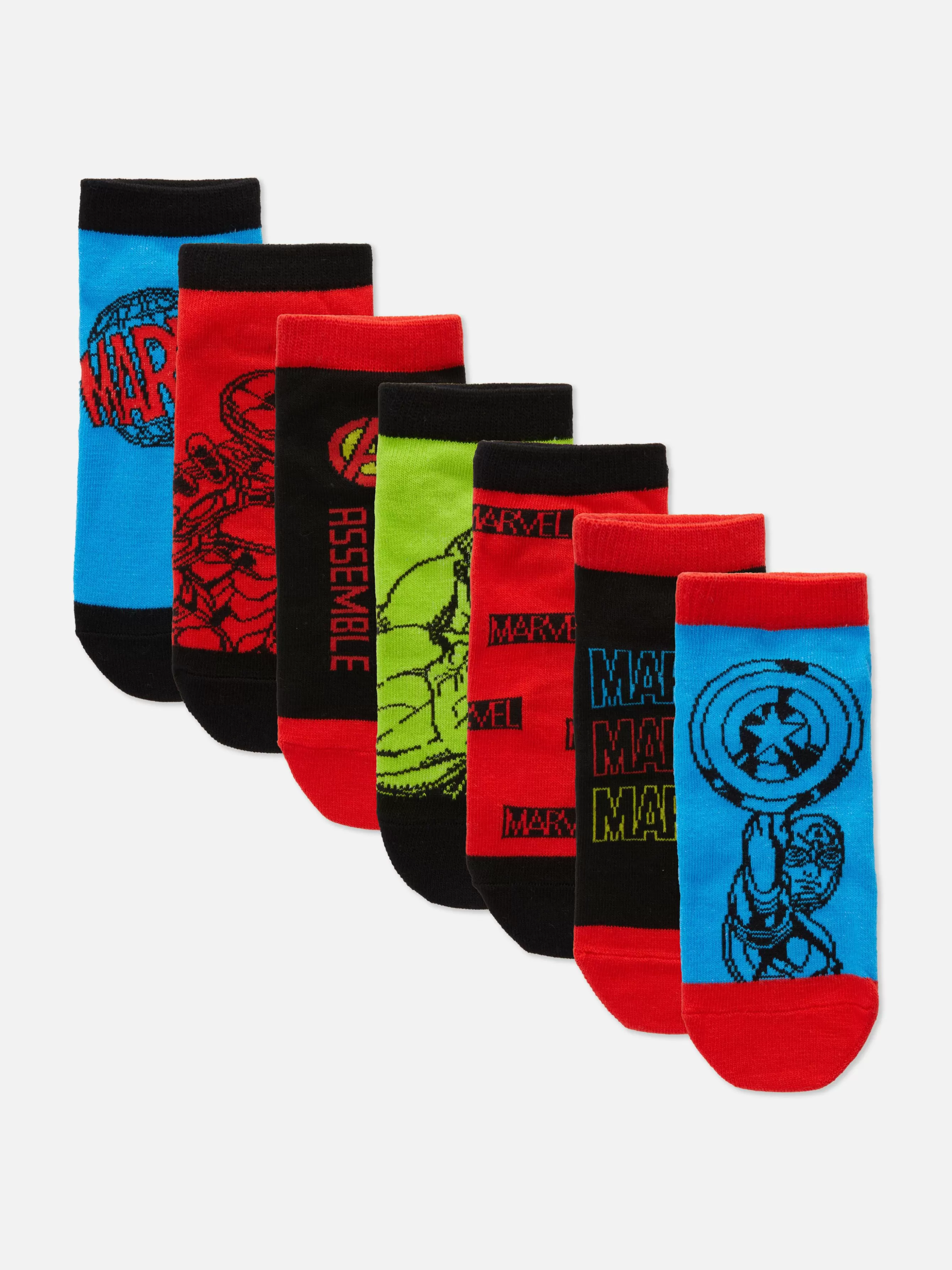 Primark Pack 7 Pares Meias Desporto Marvel Vingadores