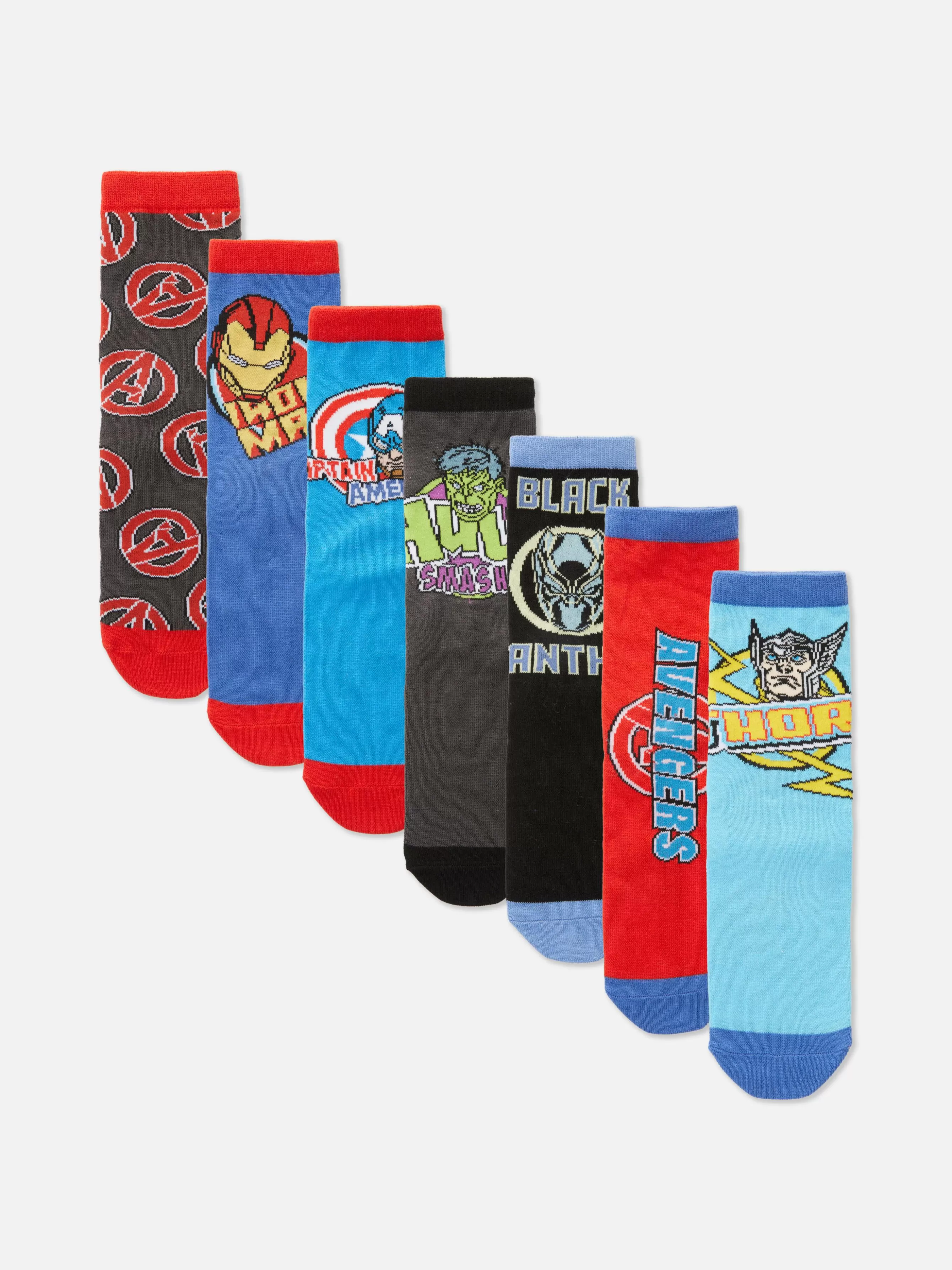 Primark Pack 7 Pares Meias Marvel Vingadores