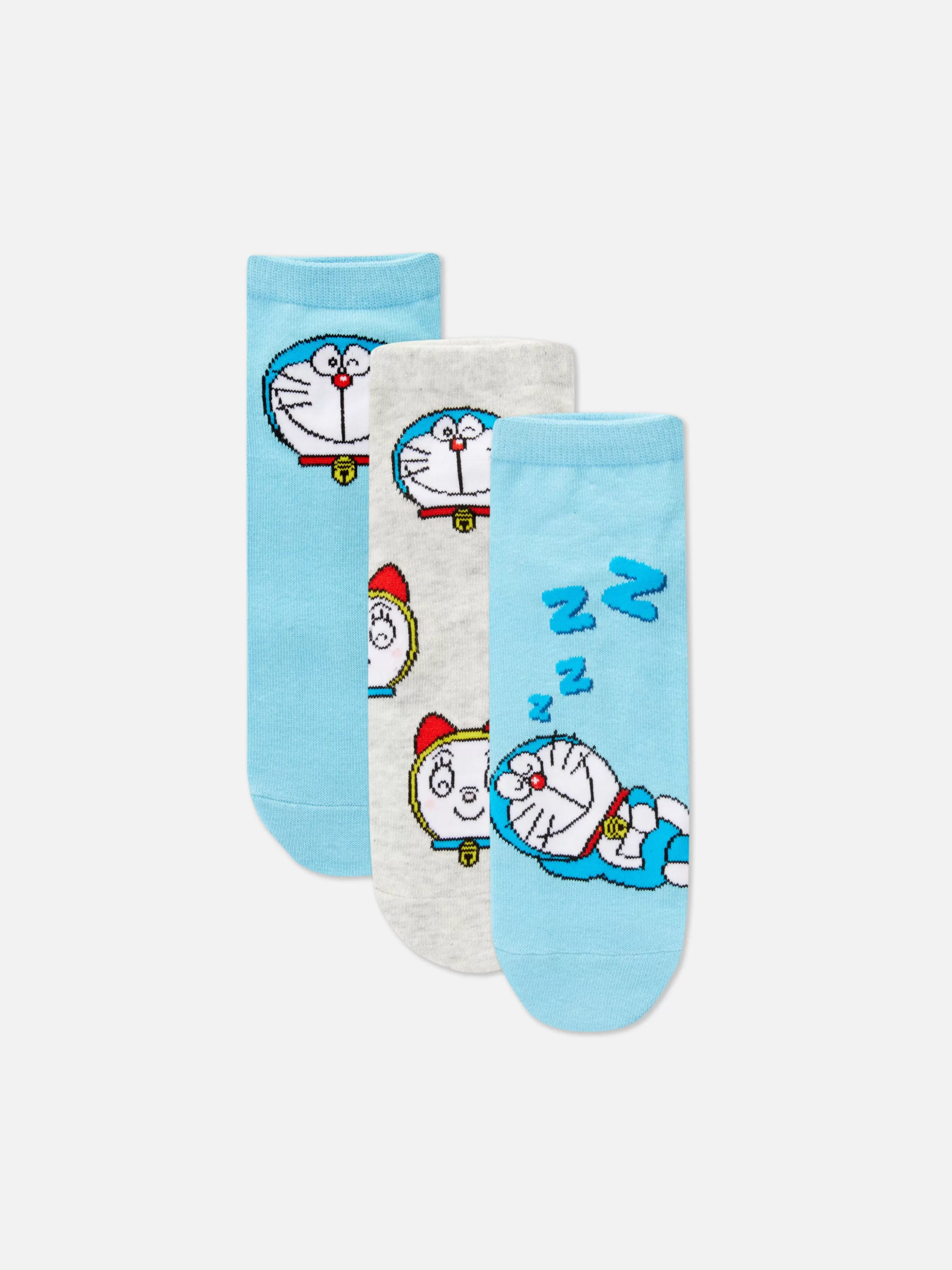 MULHER Primark Pack 3 Pares Meias Ténis Doraemon