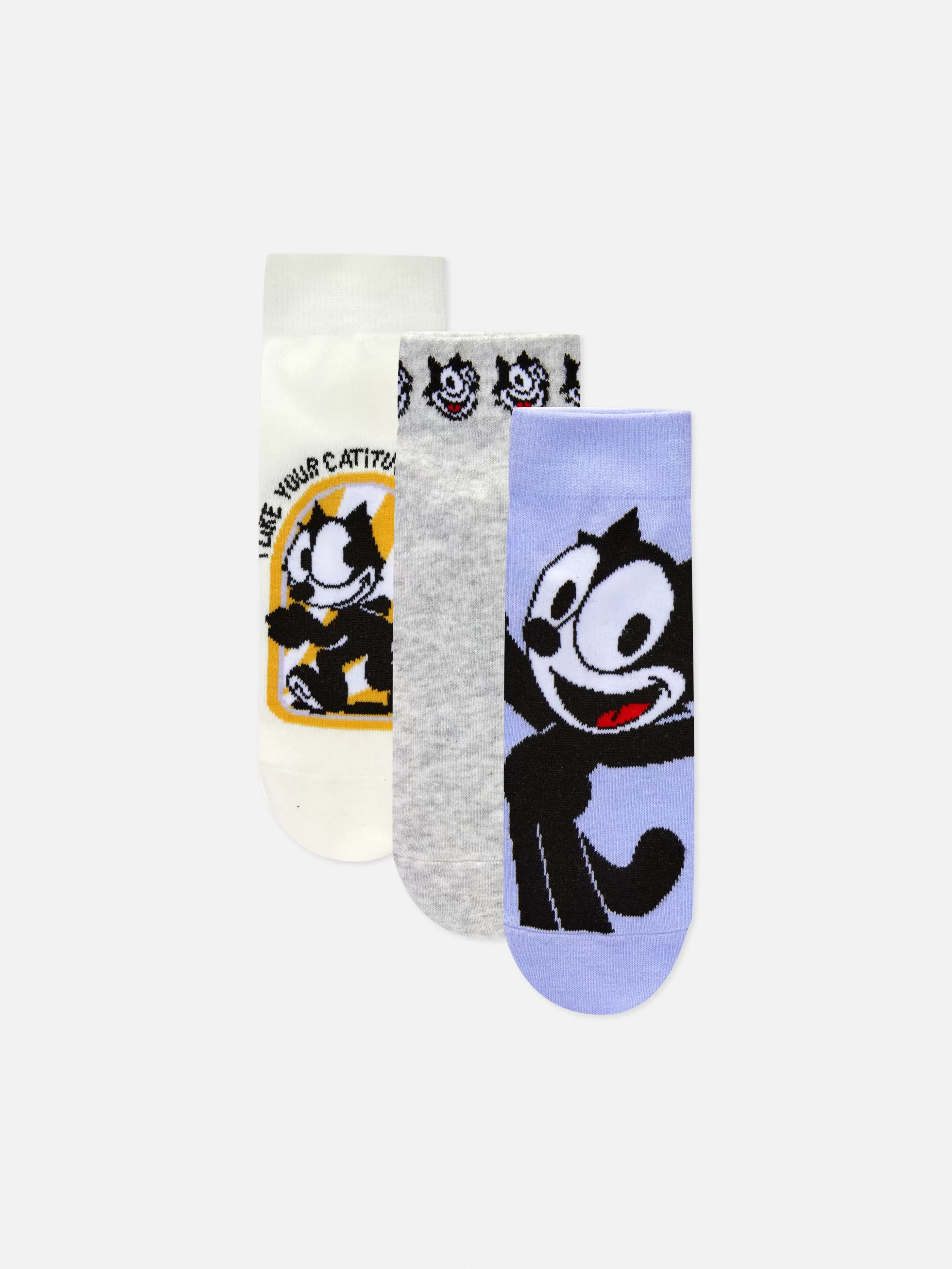 MULHER Primark Pack 3 Pares Meias Ténis Gato Félix