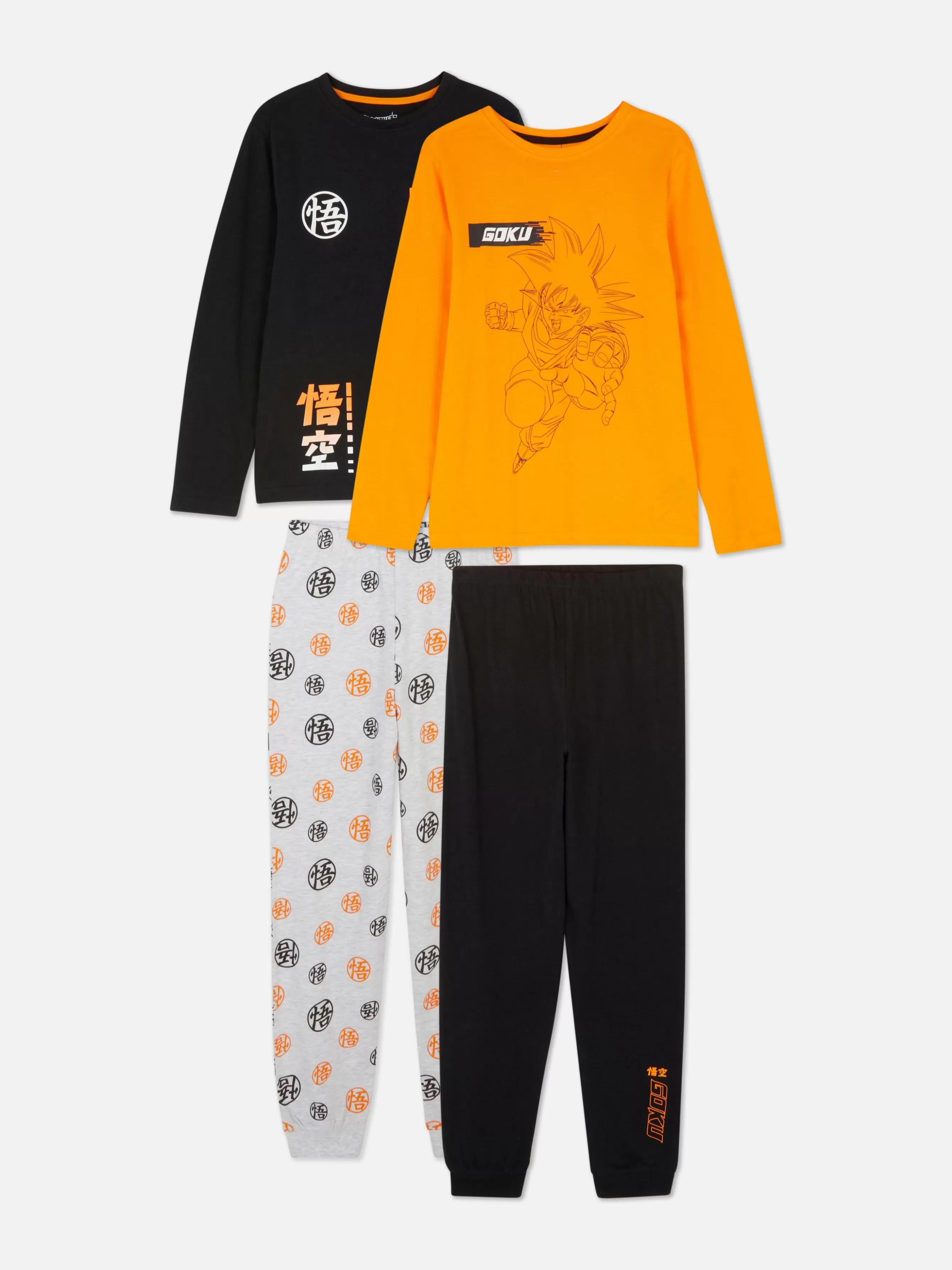 Primark Pack 2 Pijamas Manga Comprida Dragon Ball Z