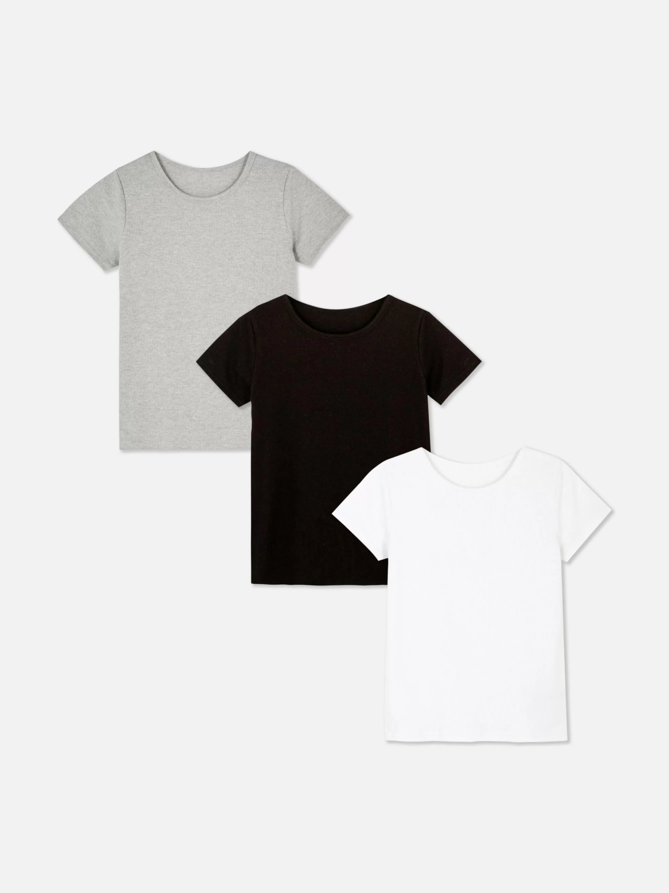 Primark Pack 3 Tops Manga Curta Térmicos