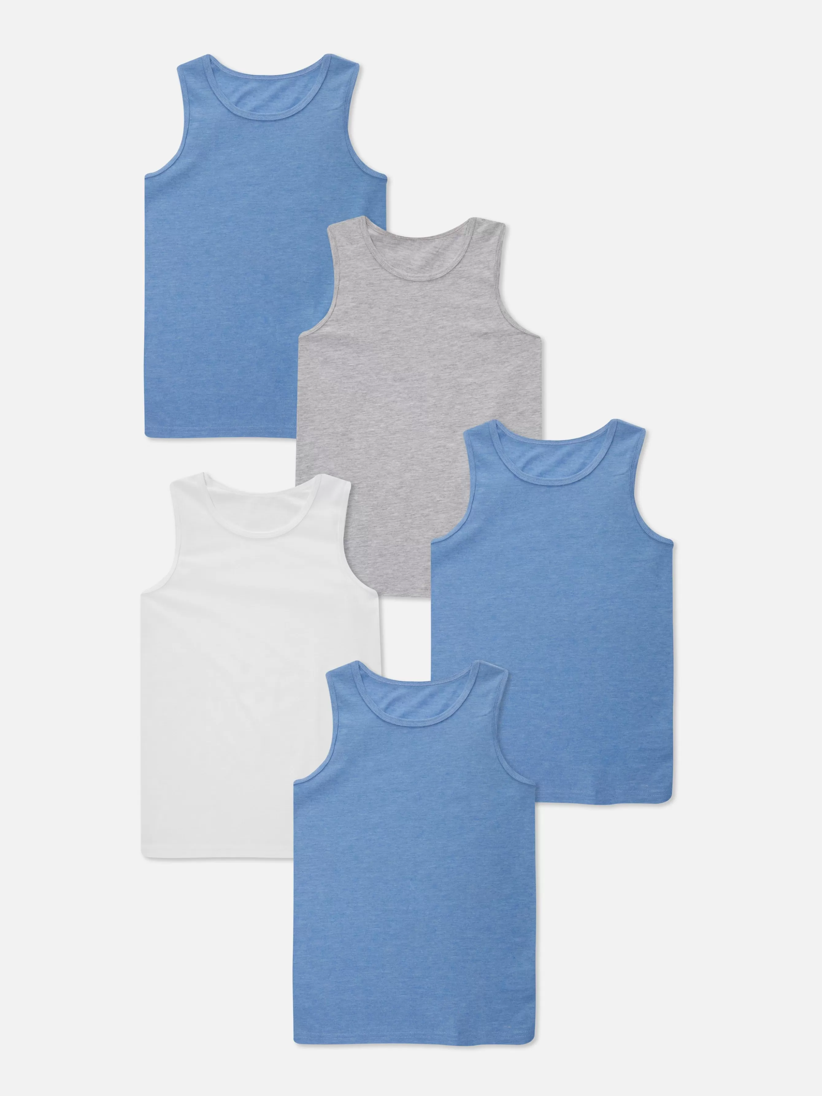 Primark Pack 5 Tops S/ Mangas Básicos Sortidos