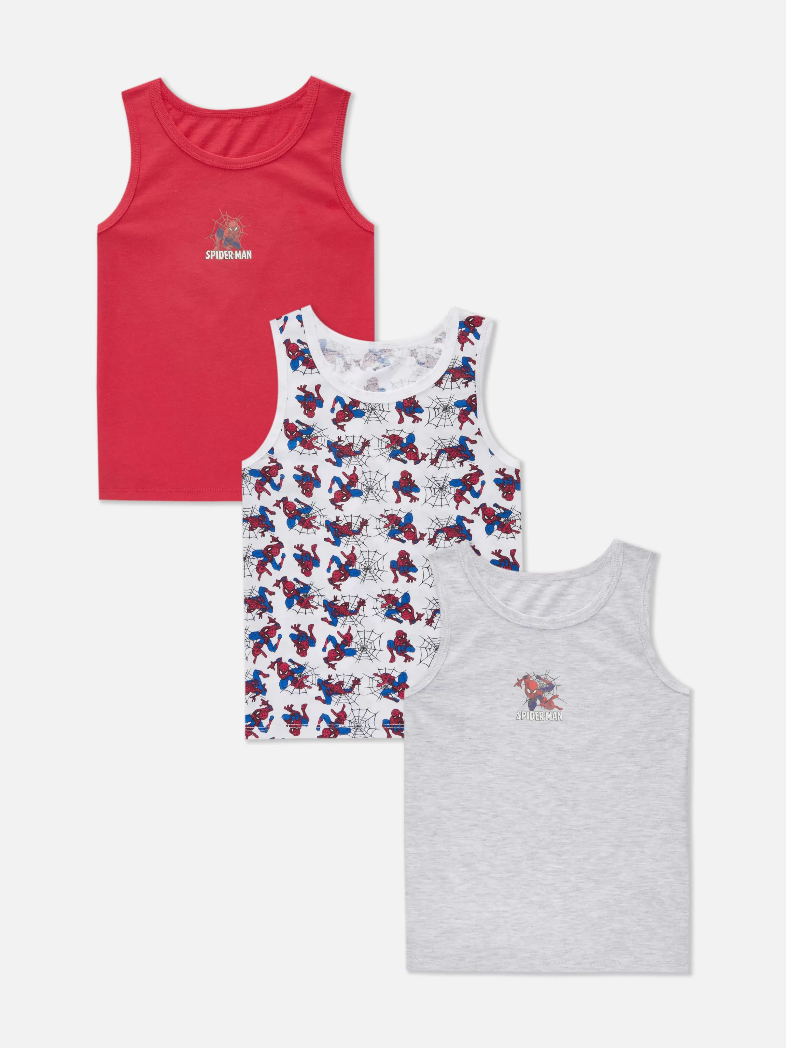 Primark Pack 3 Tops S/ Mangas Marvel Spider-Man