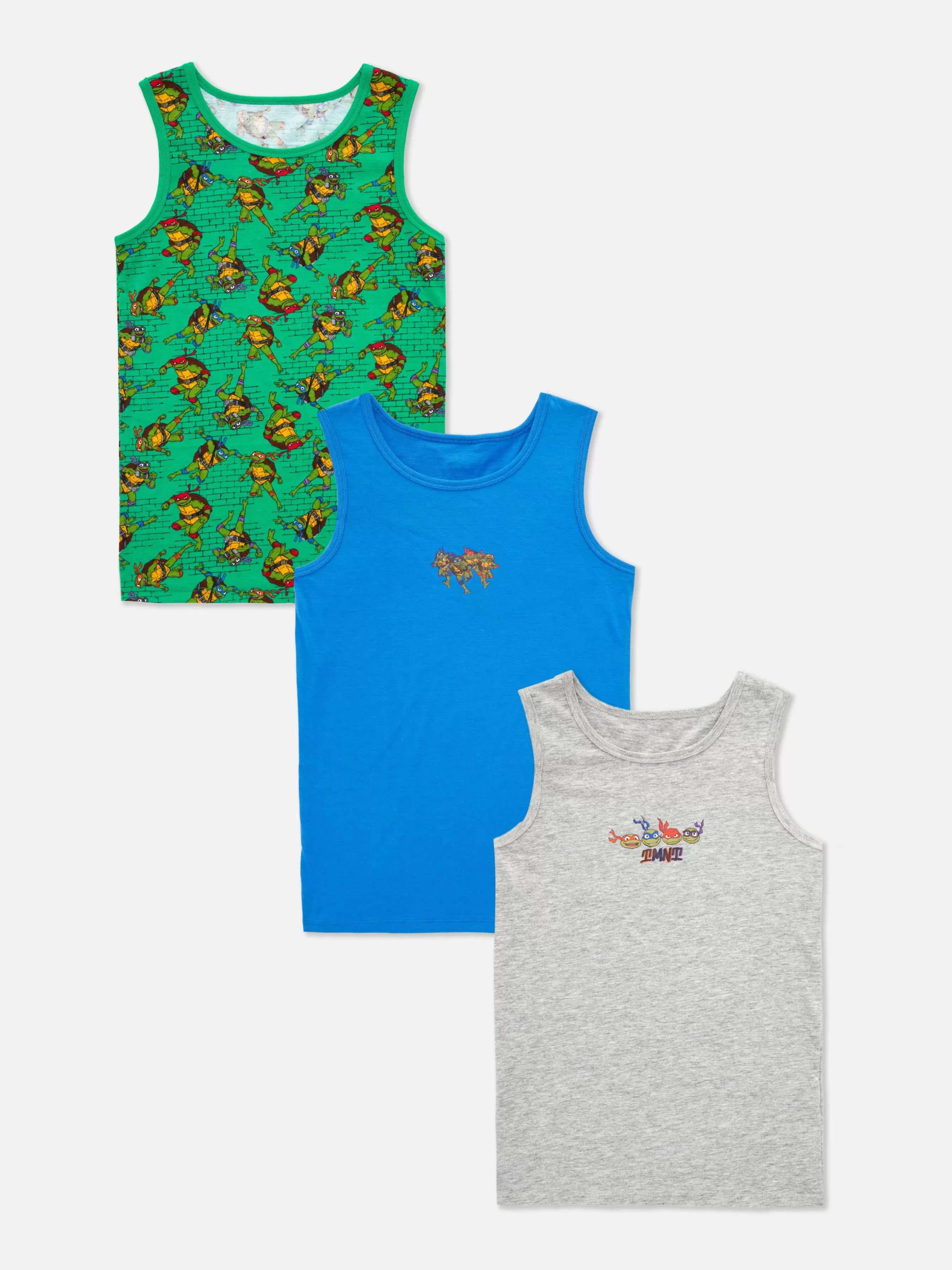 Primark Pack 3 Tops S/ Mangas Tartarugas Ninja