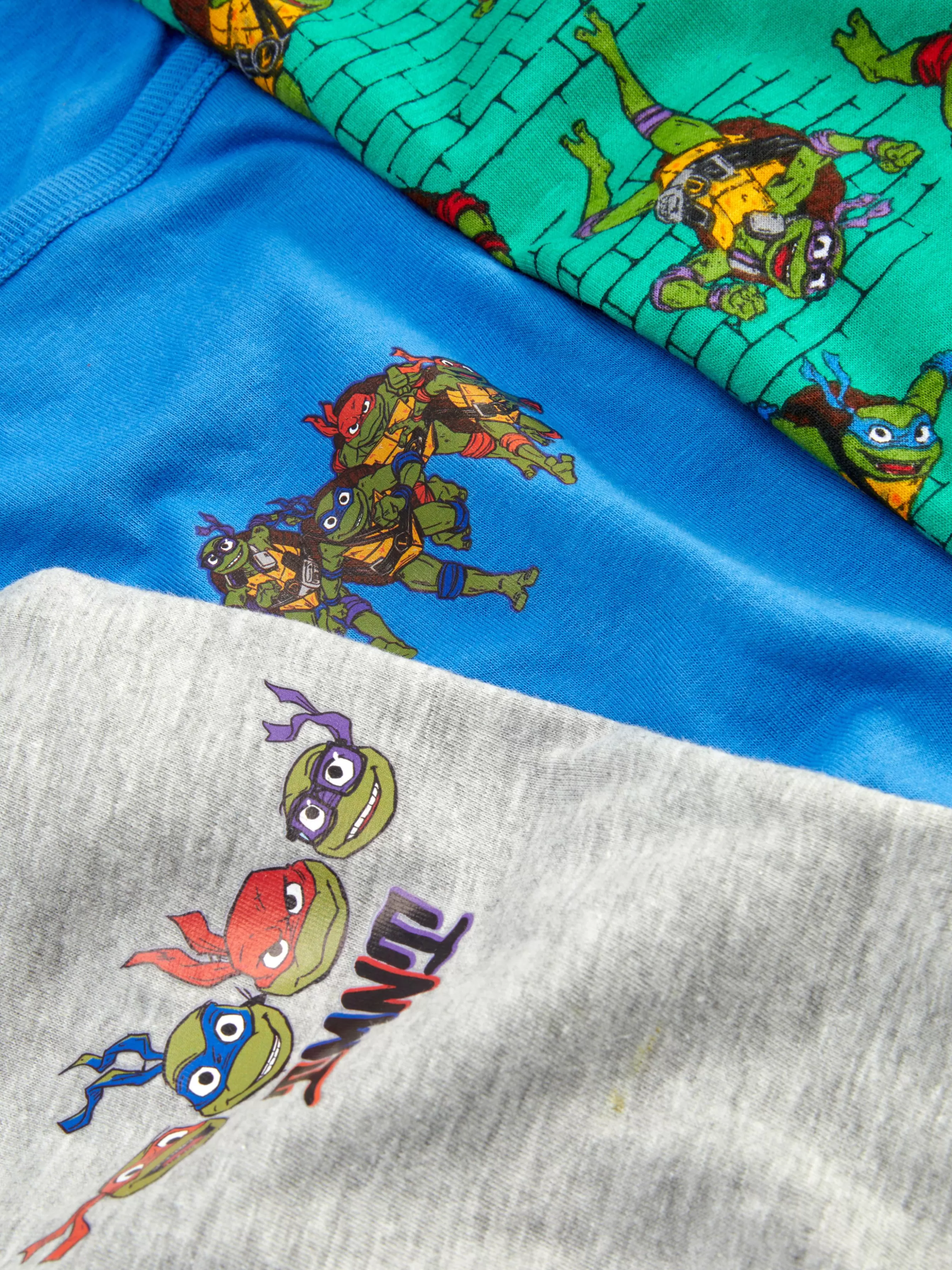 Primark Pack 3 Tops S/ Mangas Tartarugas Ninja