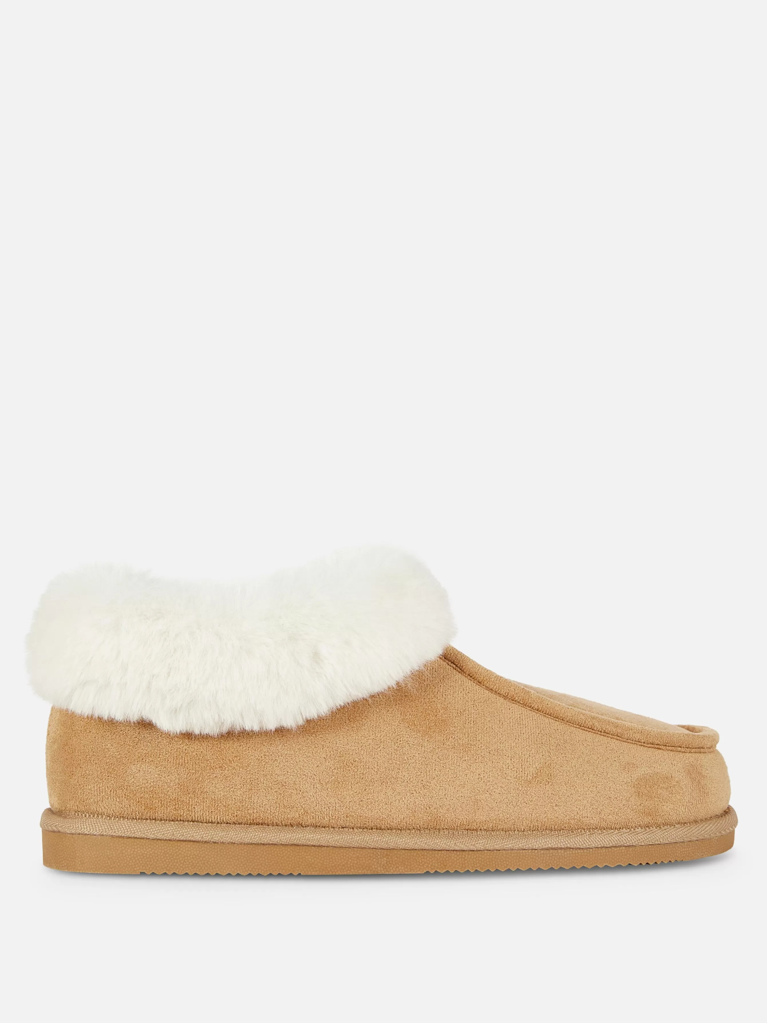MULHER Primark Pantufas Estilo Mocassim Forro Imitação Pelo