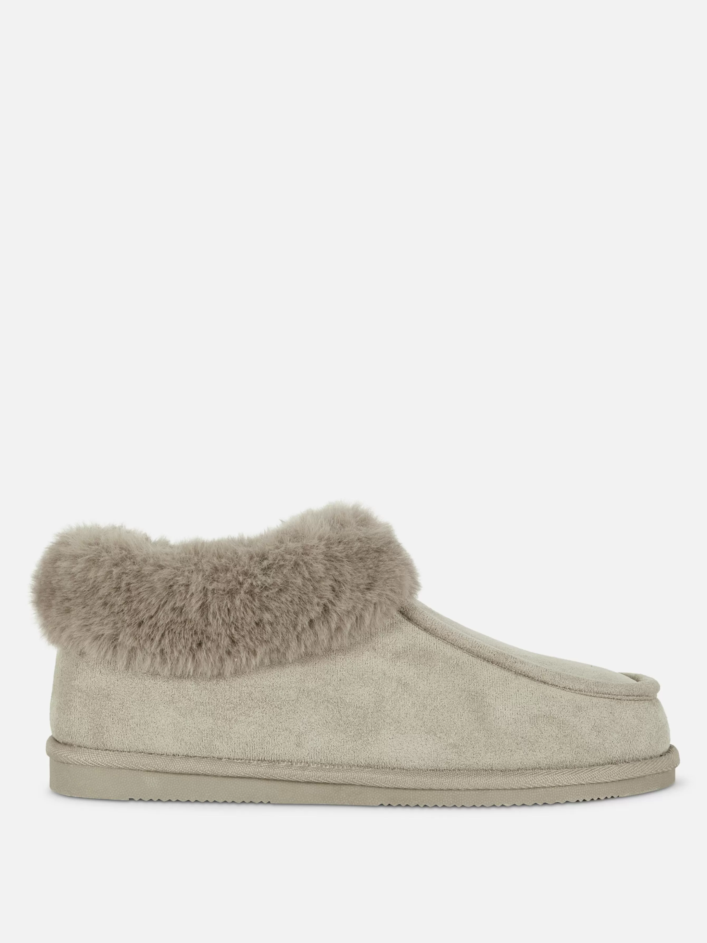 MULHER Primark Pantufas Estilo Mocassim Forro Imitação Pelo
