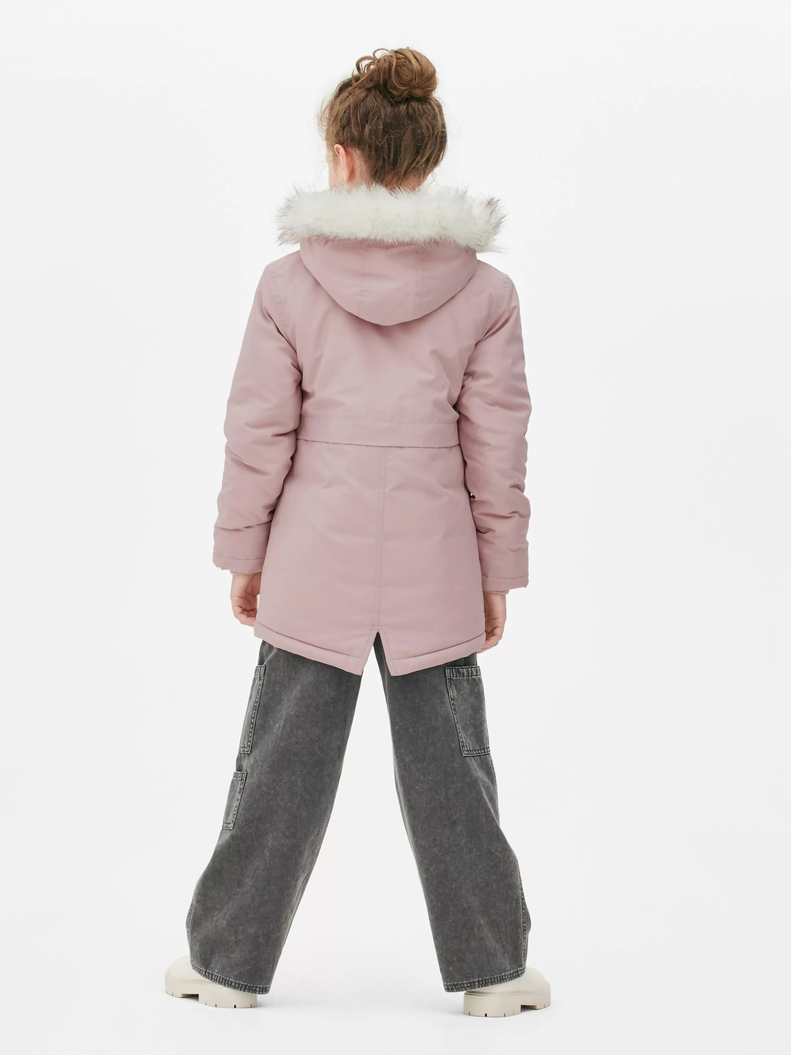 Primark Parka Capuz Imitação Pelo