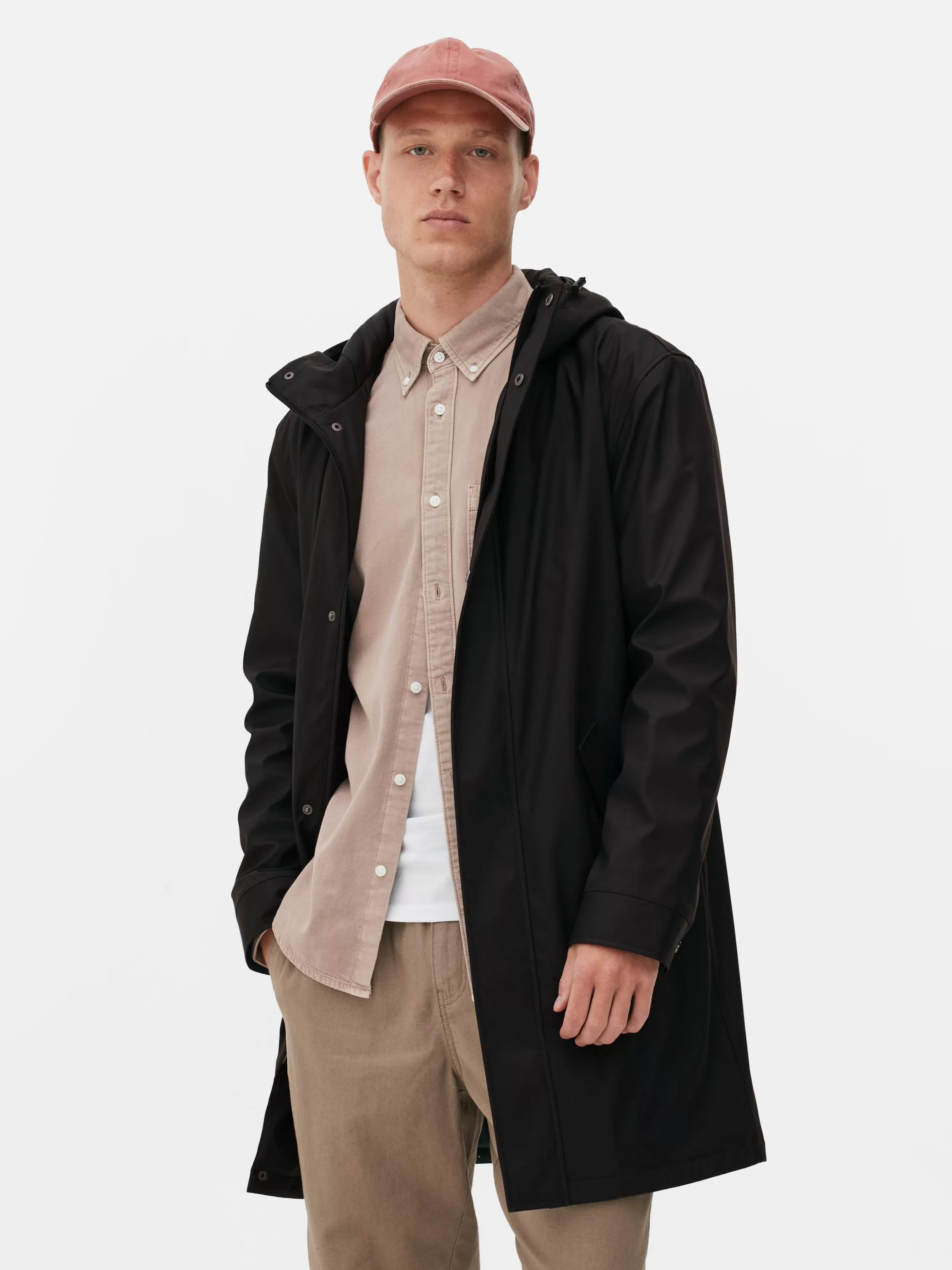 Primark Parka Capuz Revestimento Borracha