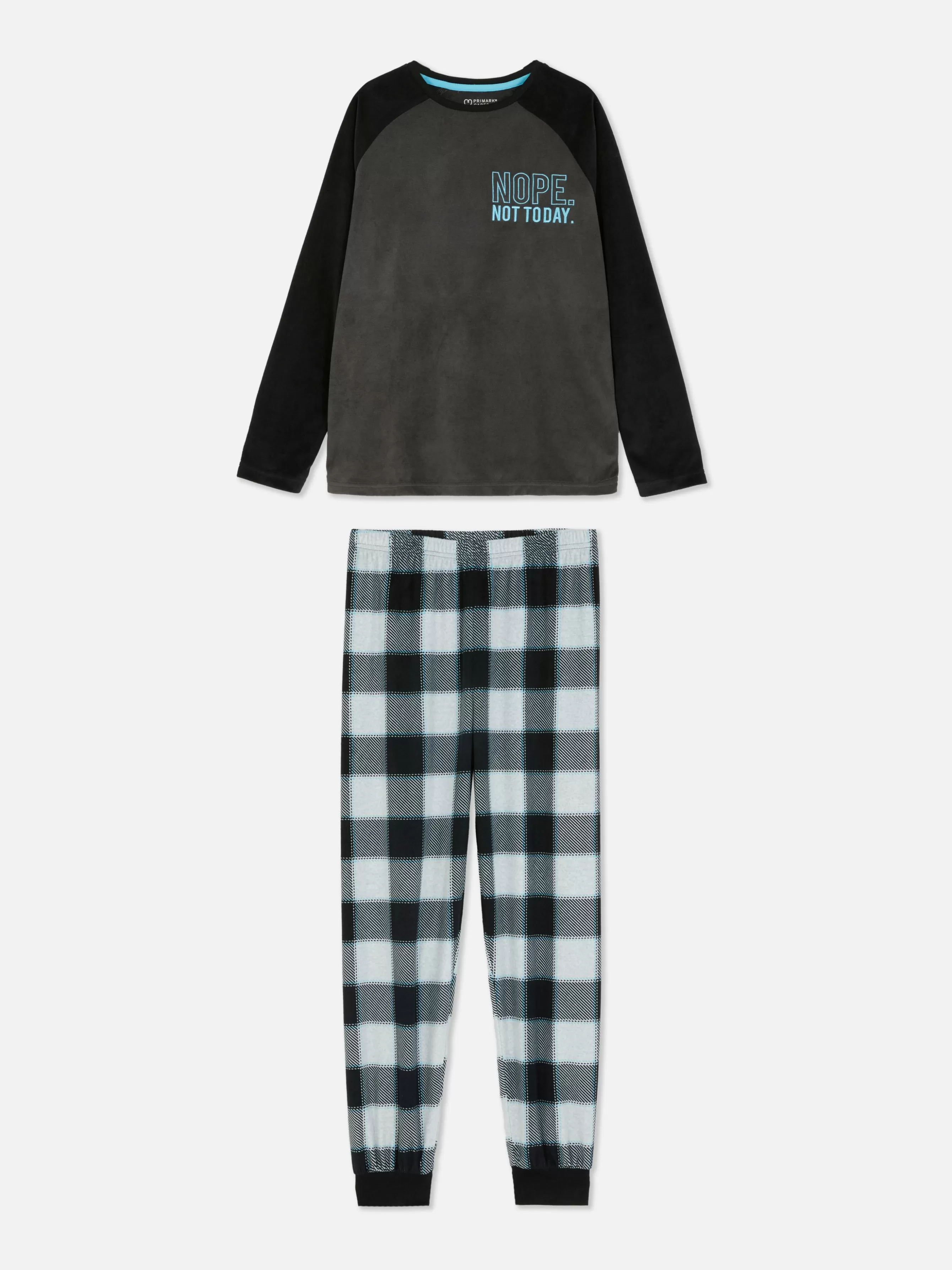 Primark Pijama Veludo Xadrez