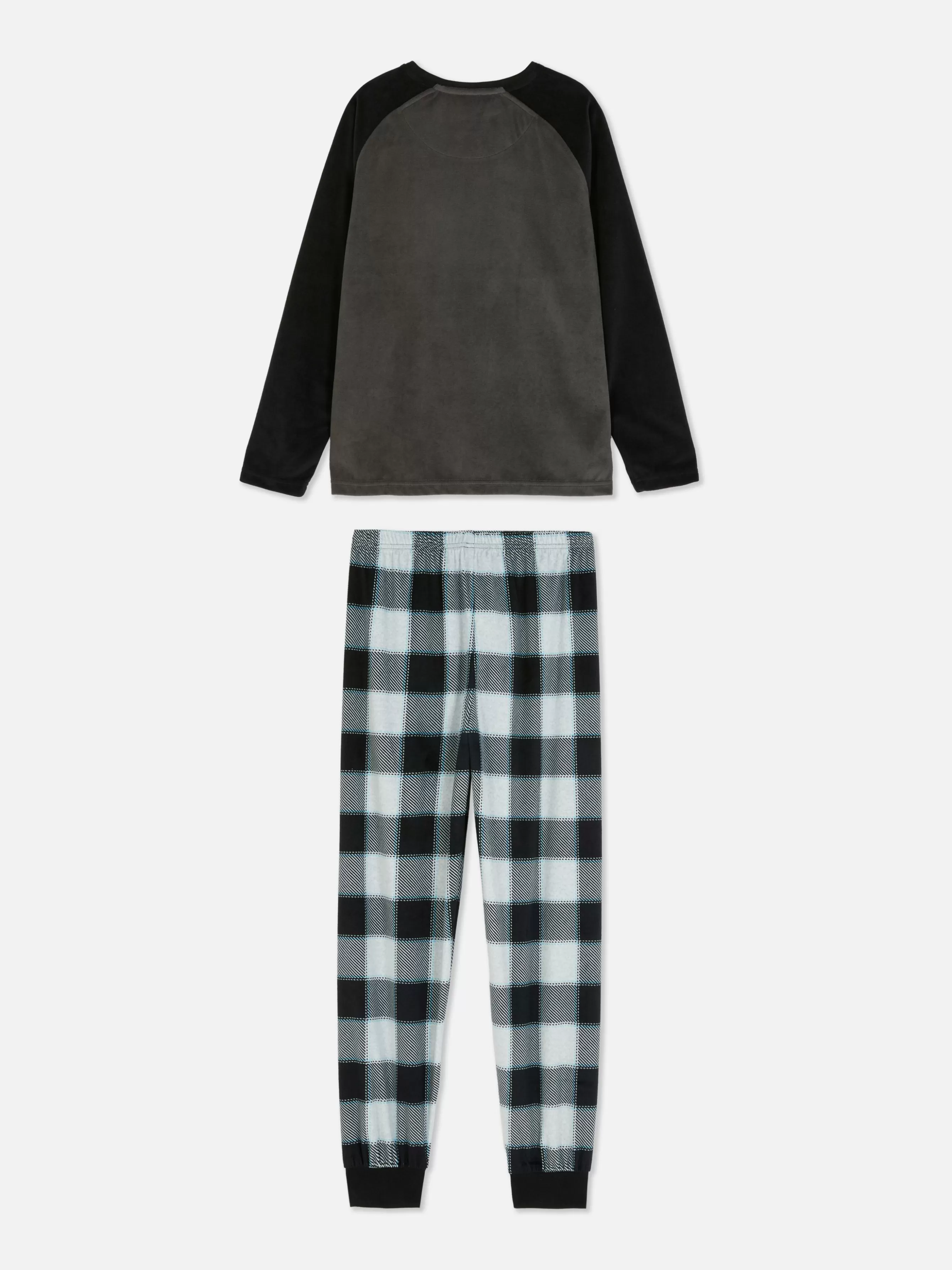 Primark Pijama Veludo Xadrez