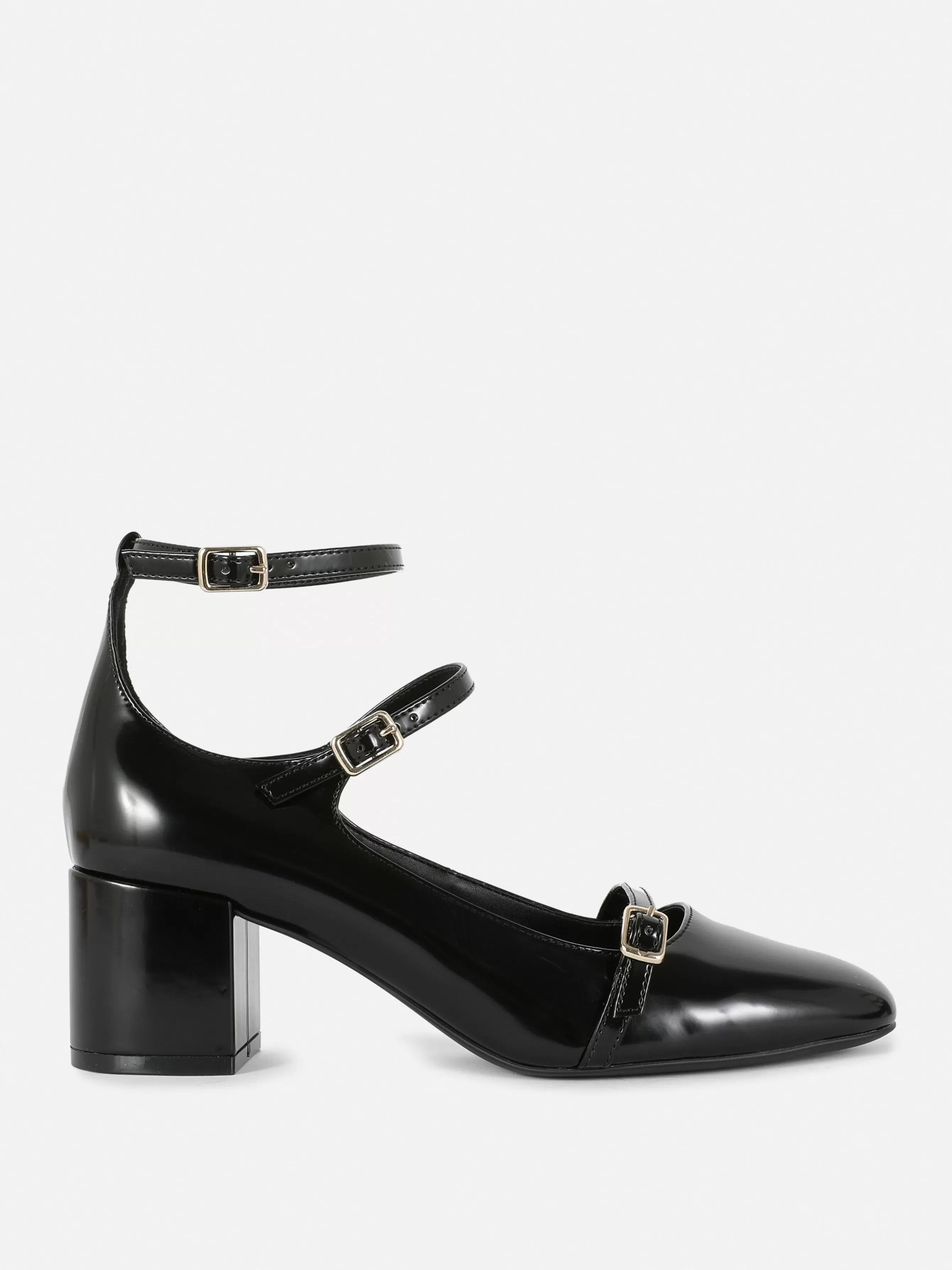 MULHER Primark Sapatos Salto Alto Mary Jane Tira Tripla Rita Ora