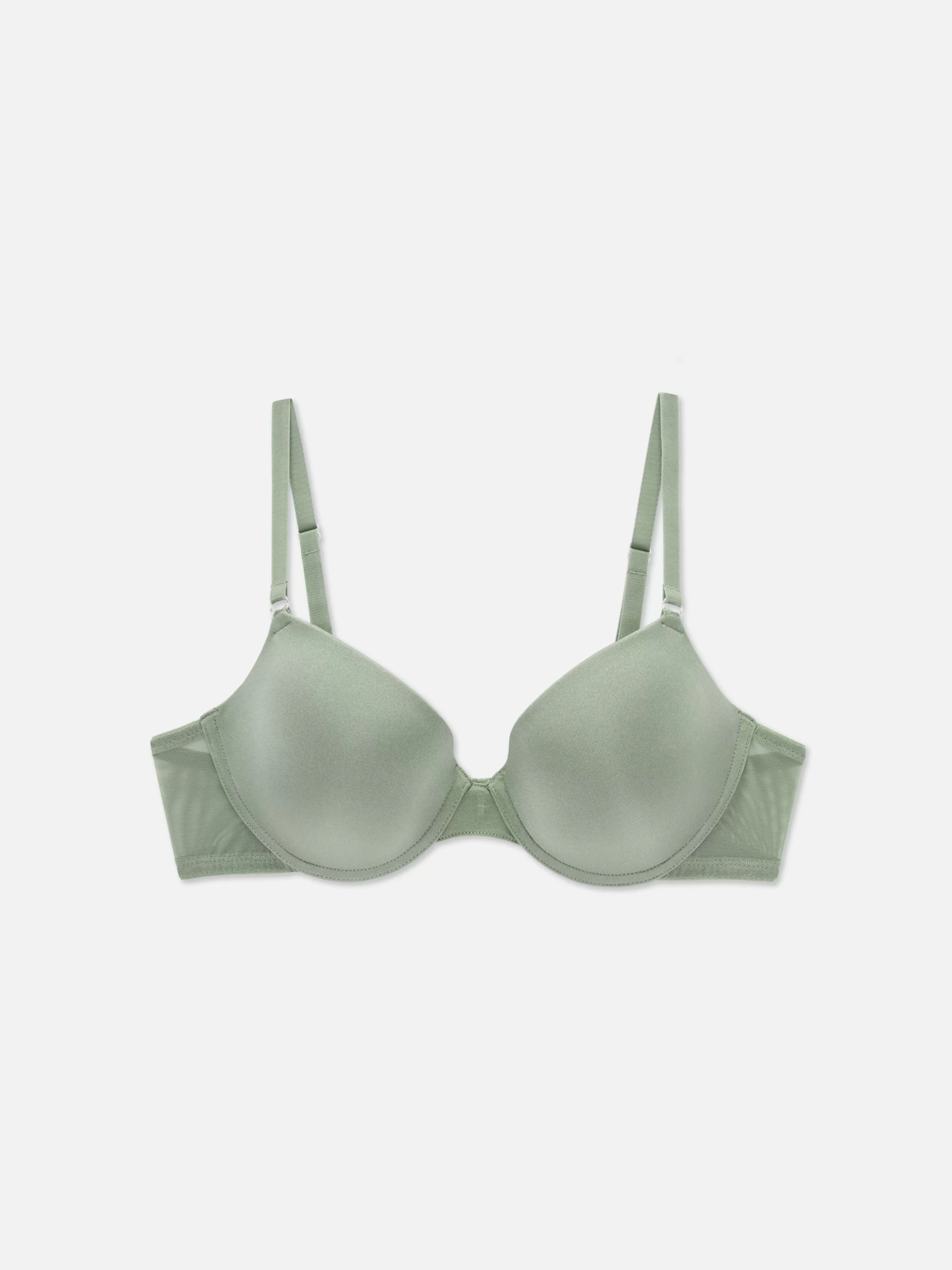 MULHER Primark Sutiã T-shirt Rebordo Malha Rede Moderno