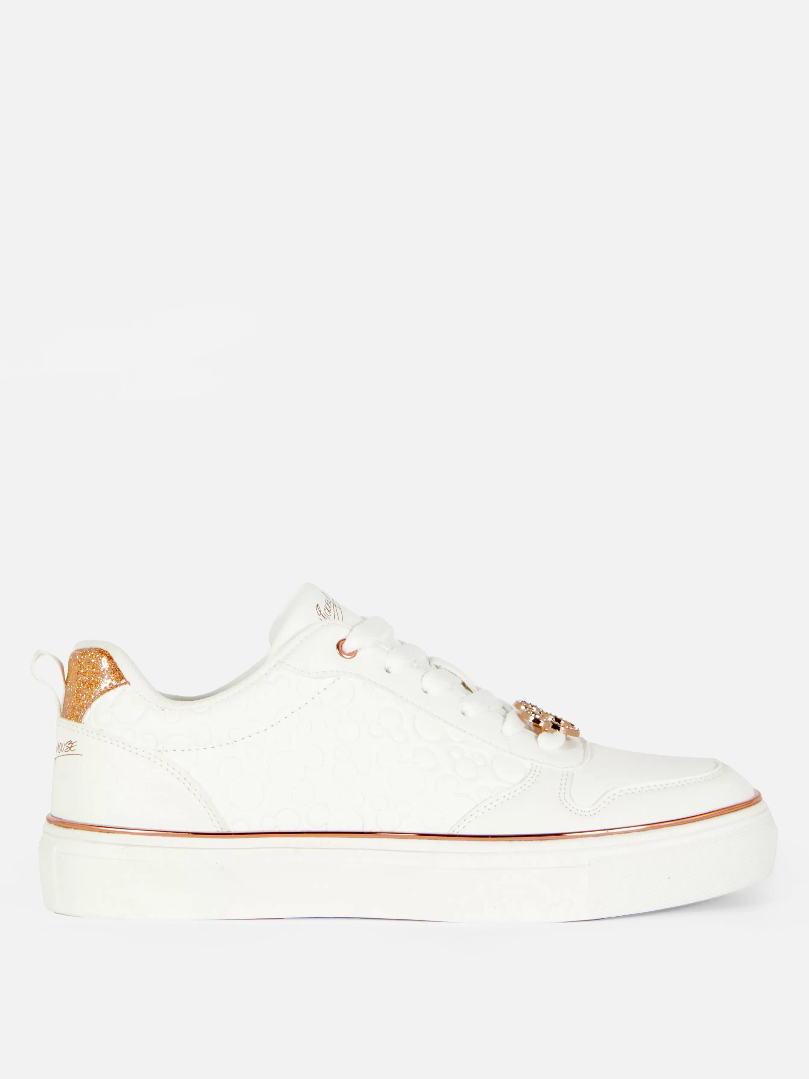 MULHER Primark Ténis Cano Baixo Brilho Disney Mickey Mouse
